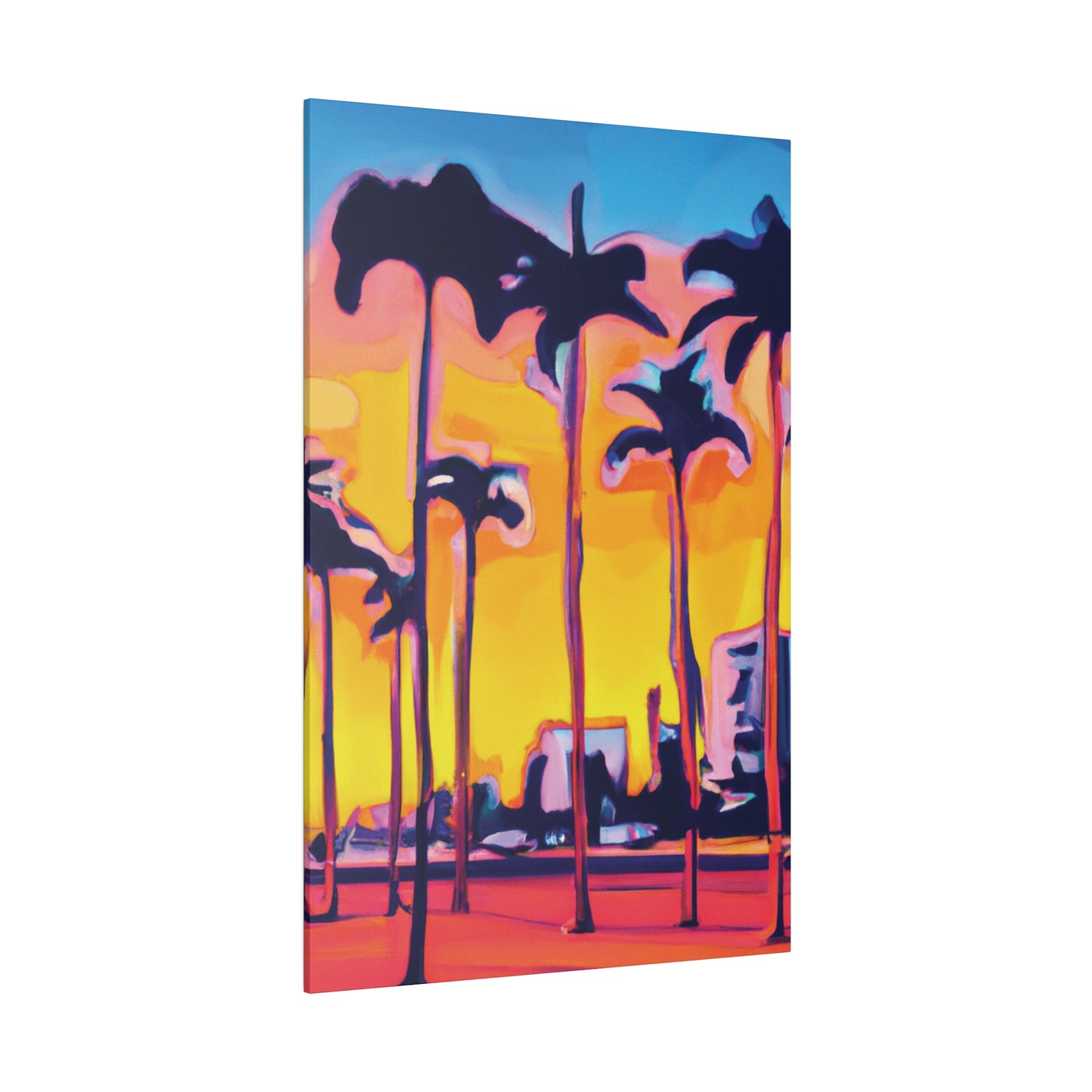 9692W - Miami Beach Sunset Painting Print | Miami | Beach | Sunset | Poster | Home Decor | Wall Art | Canvas
