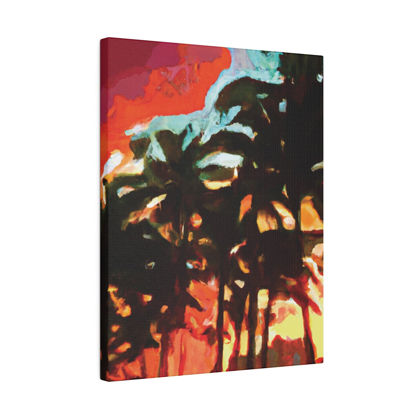 4052W - Miami Beach Sunset Painting Print | Miami | Beach | Sunset | Poster | Home Decor | Wall Art | Canvas