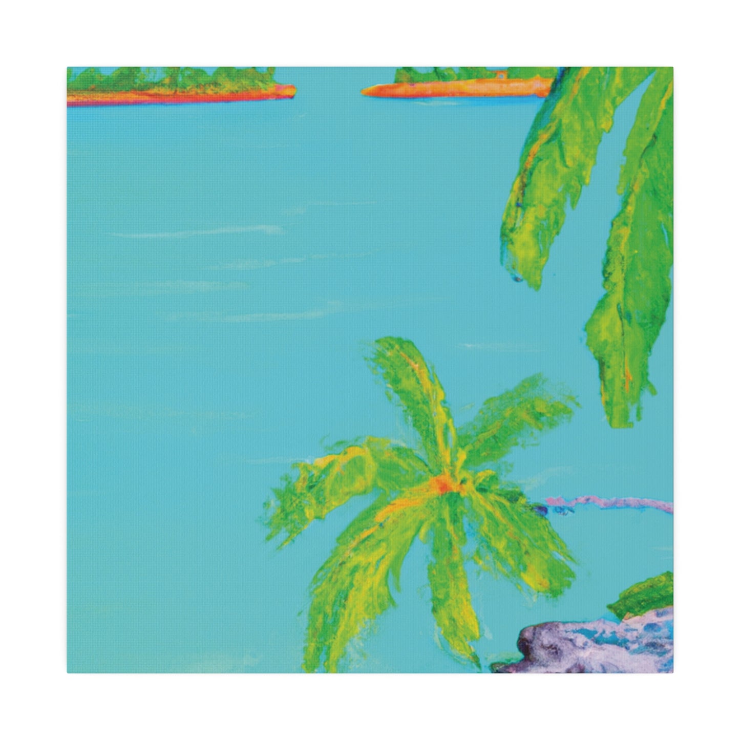 8932V - Bahamas Ocean Painting Print | Bahamas | Ocean | Beach | Poster | Home Decor | Wall Art | Canvas