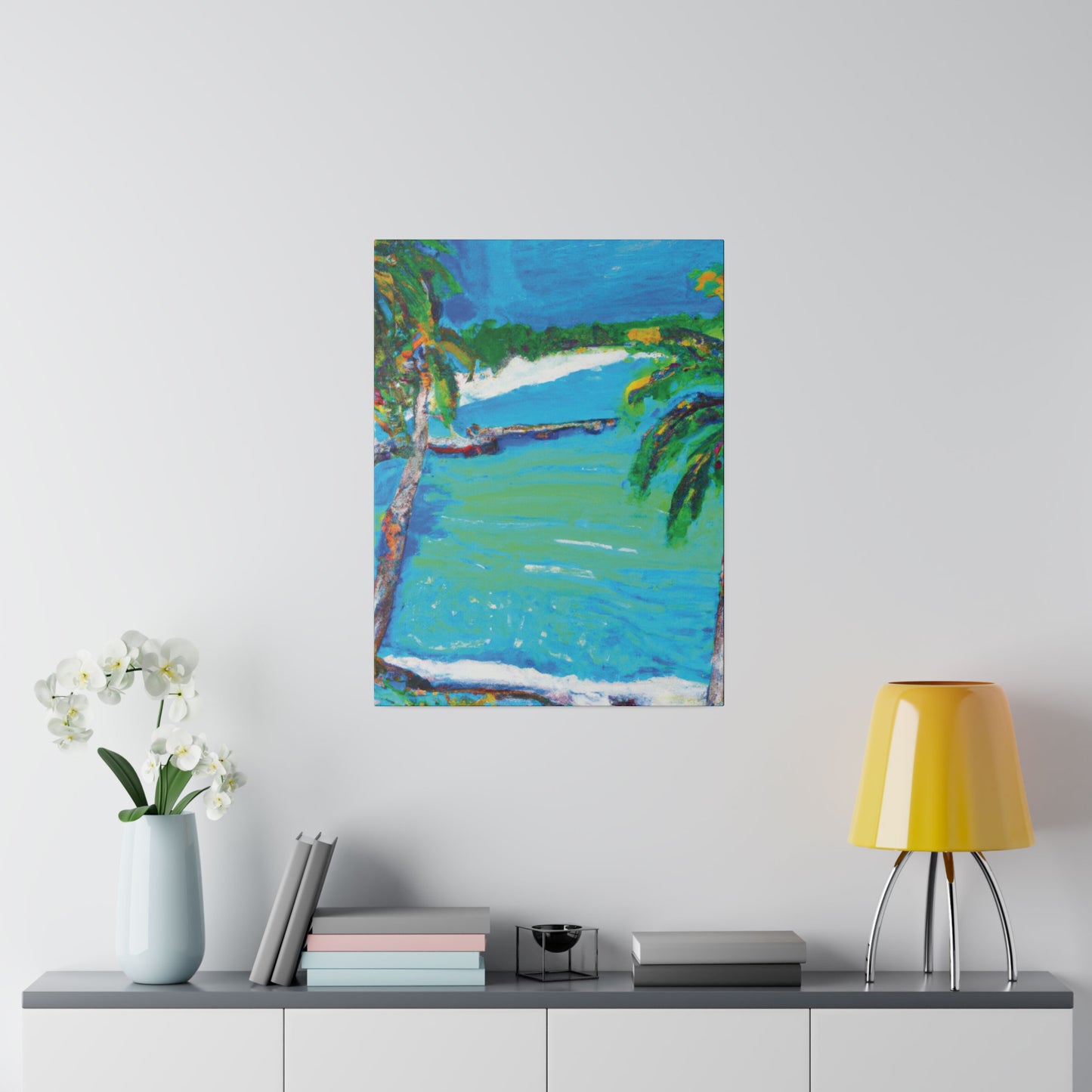 2499M - Bahamas Ocean Painting Print | Bahamas | Ocean | Beach | Poster | Home Decor | Wall Art | Canvas