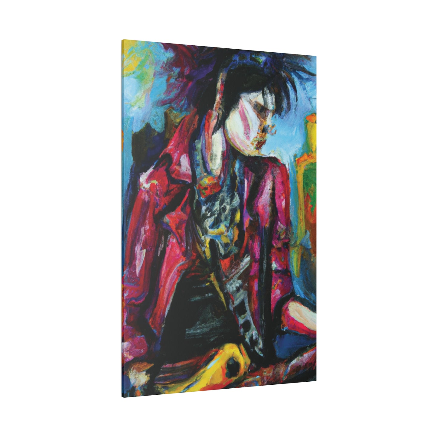 7152R - Rockstar Oil Painting Style Print | Poster | Home Decor | Wall Art | Music Art | Canvas