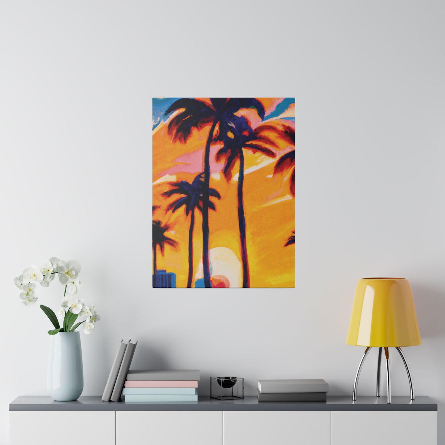 2067G - Miami Beach Sunset Painting Print | Miami | Beach | Sunset | Poster | Home Decor | Wall Art | Canvas