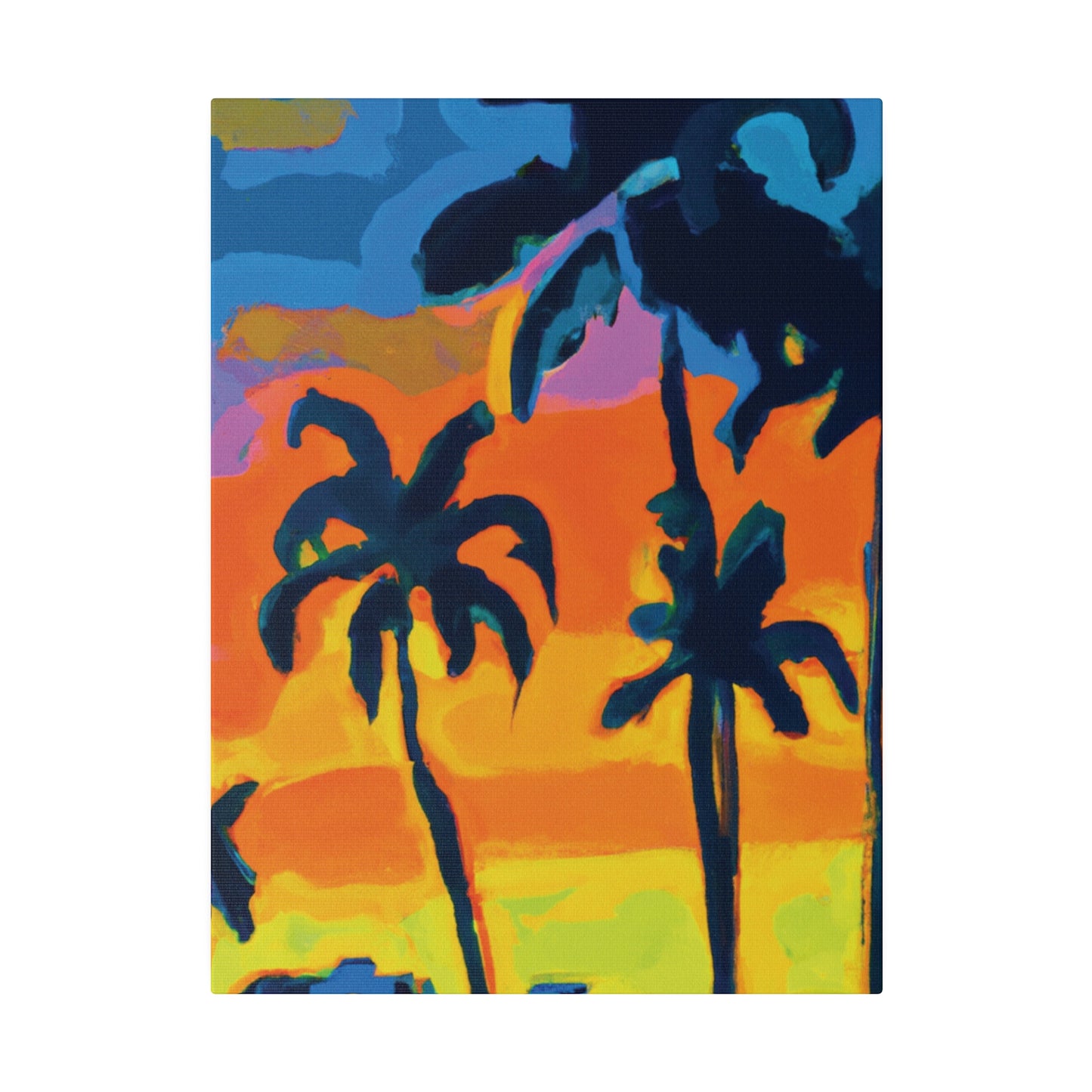 5462R - Miami Beach Sunset Painting Print | Miami | Beach | Sunset | Poster | Home Decor | Wall Art | Canvas