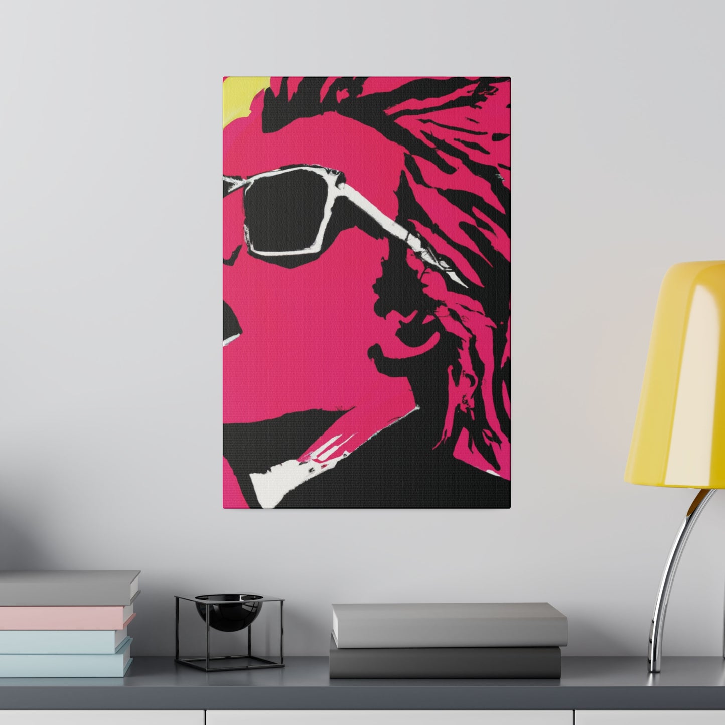 7829G - Rockstar Painting Print | Face | Abstract | Poster | Home Decor | Wall Art | Music Art | Canvas