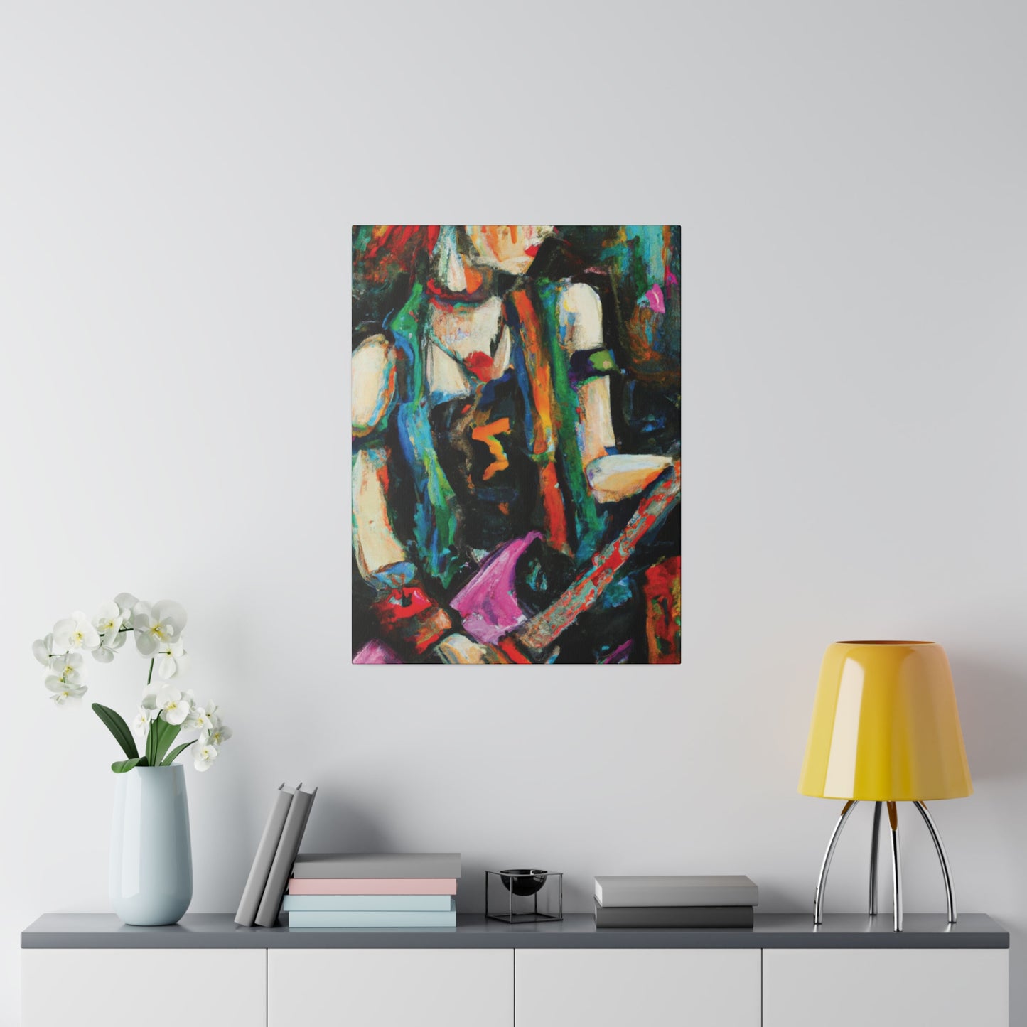 2705X - Rockstar Oil Painting Style Print | Poster | Home Decor | Wall Art | Music Art | Canvas