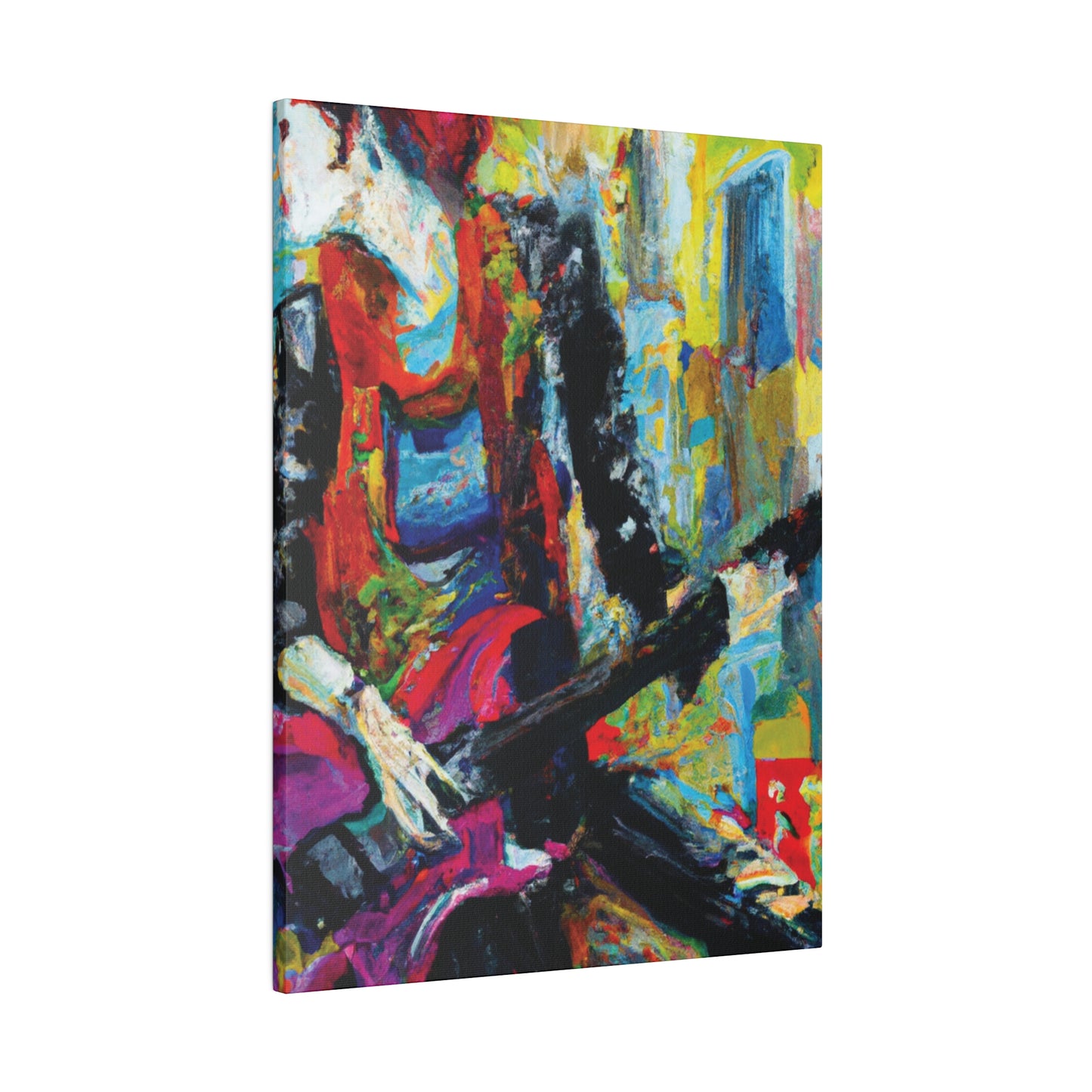 7692O - Rockstar Oil Painting Style Print | Poster | Home Decor | Wall Art | Music Art | Canvas