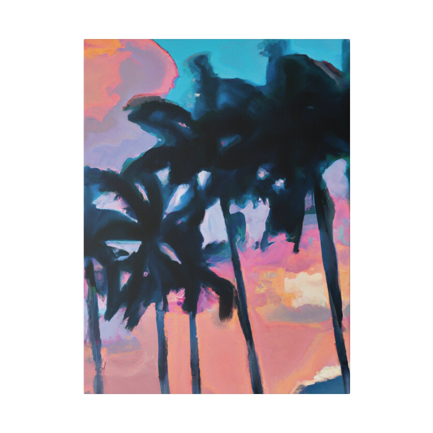 7234X - Miami Beach Sunset Painting Print | Miami | Beach | Sunset | Poster | Home Decor | Wall Art | Canvas