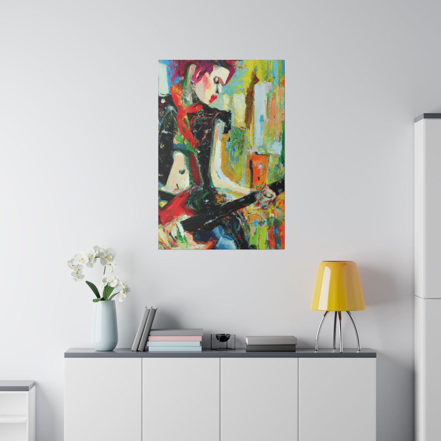 4824H - Rockstar Oil Painting Style Print | Poster | Home Decor | Wall Art | Music Art | Canvas