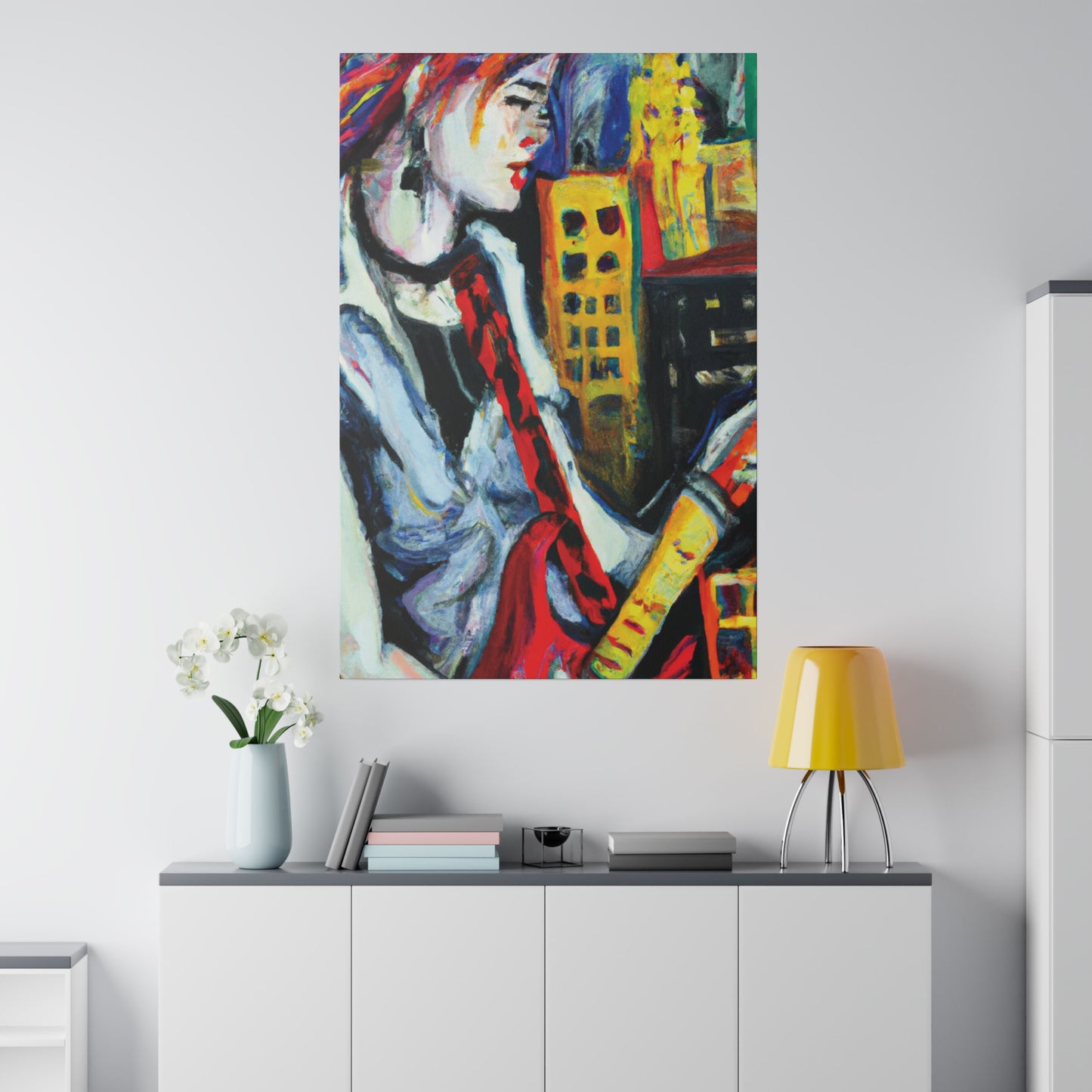 4053F - Rockstar Oil Painting Style Print | Poster | Home Decor | Wall Art | Music Art | Canvas