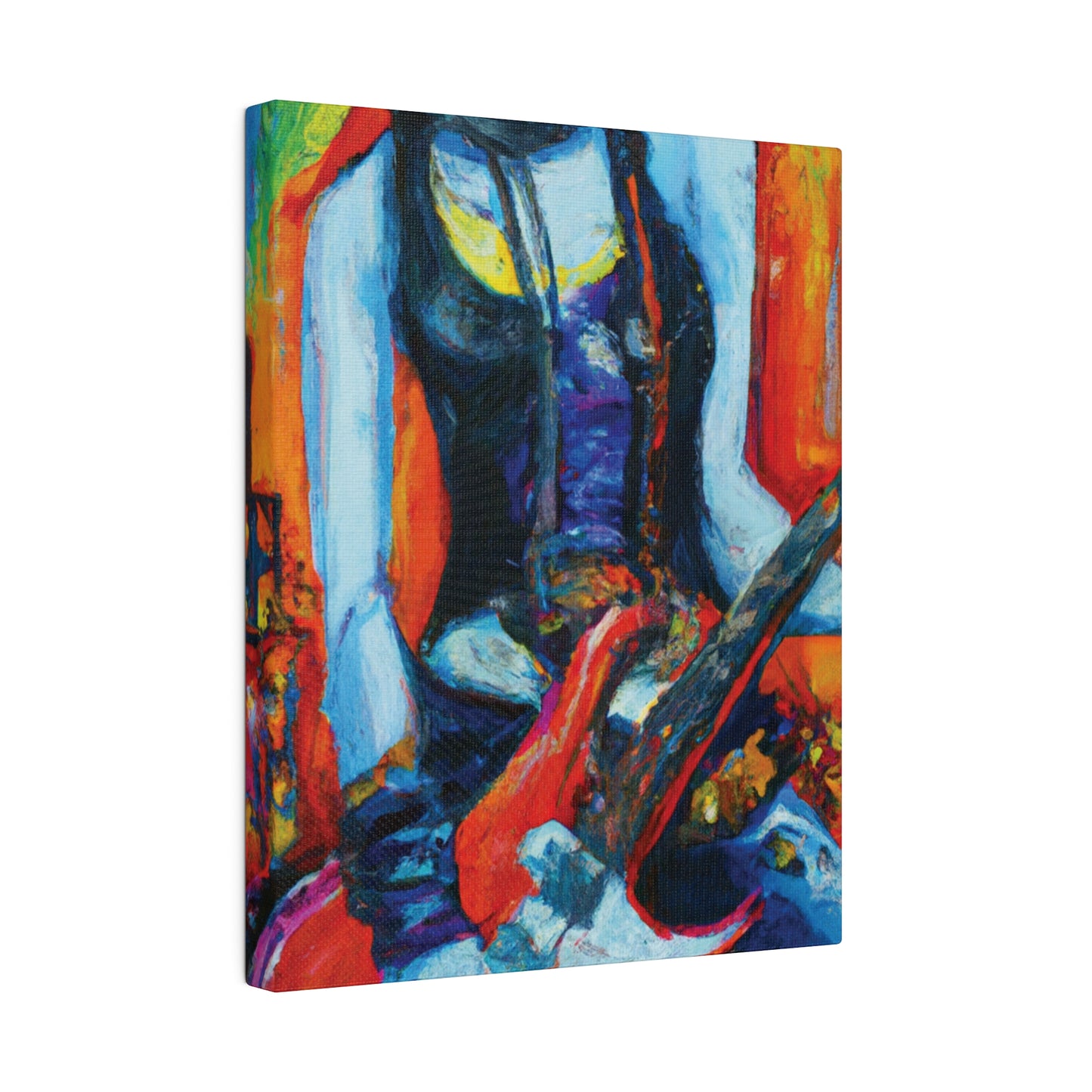 9232G - Rockstar Oil Painting Style Print | Poster | Home Decor | Wall Art | Music Art | Canvas