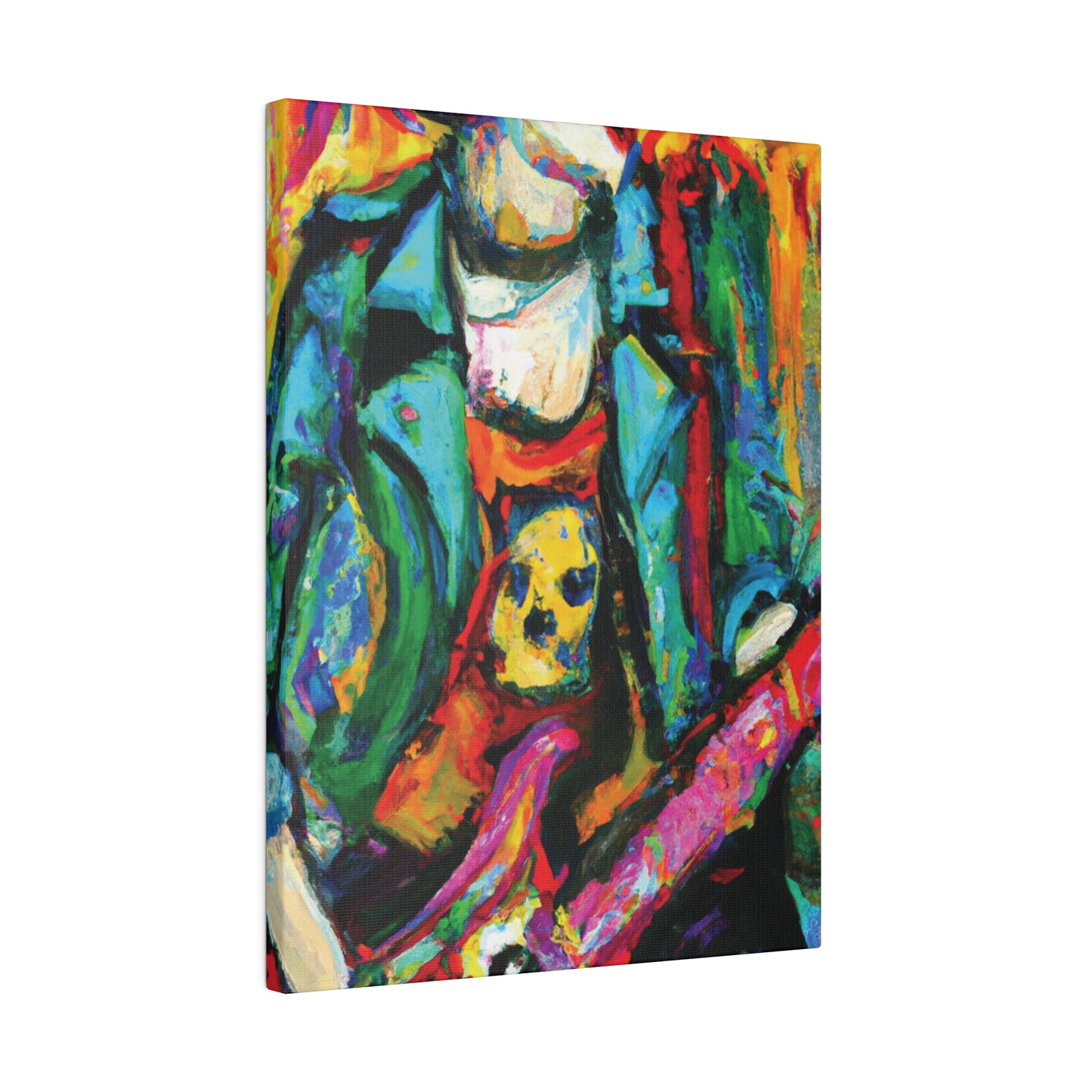 3118K - Rockstar Oil Painting Style Print | Poster | Home Decor | Wall Art | Music Art | Canvas