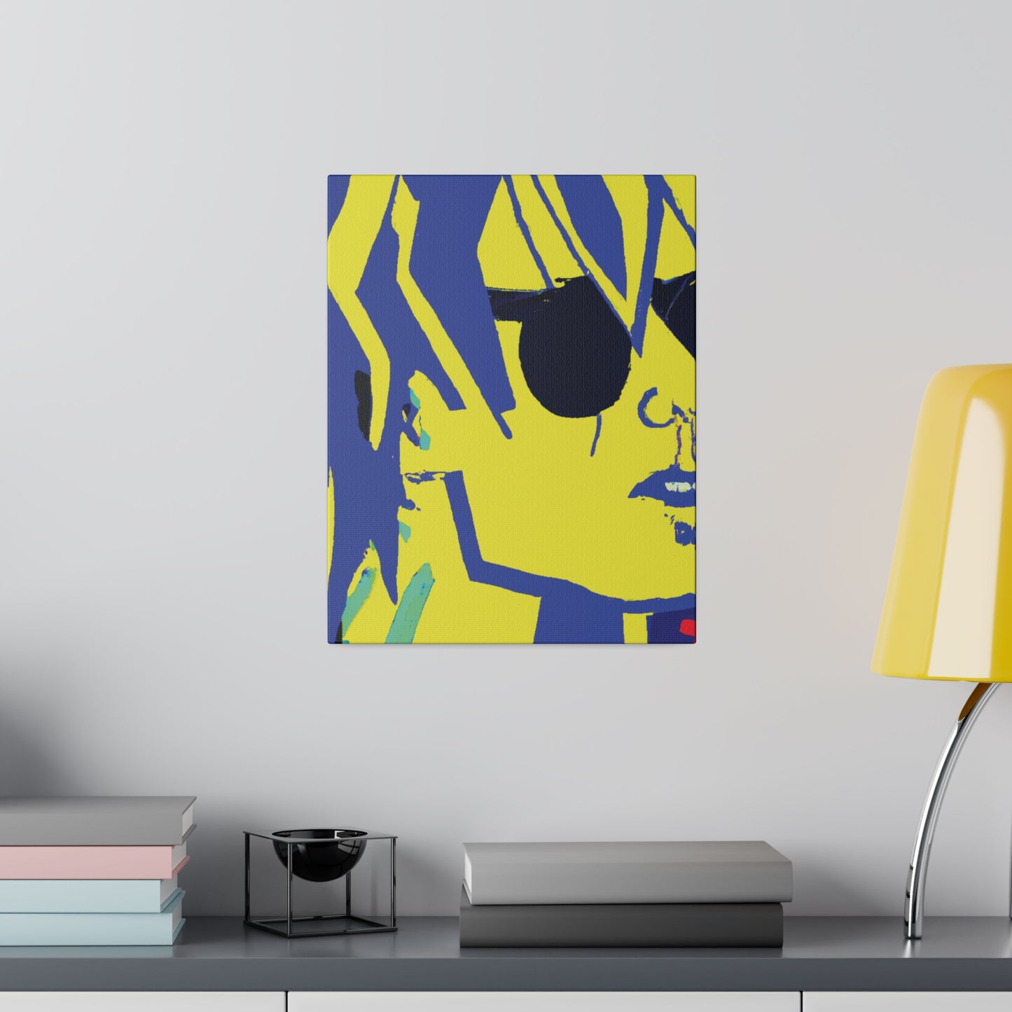 5225U - Rockstar Painting Print | Face | Abstract | Poster | Home Decor | Wall Art | Music Art | Canvas