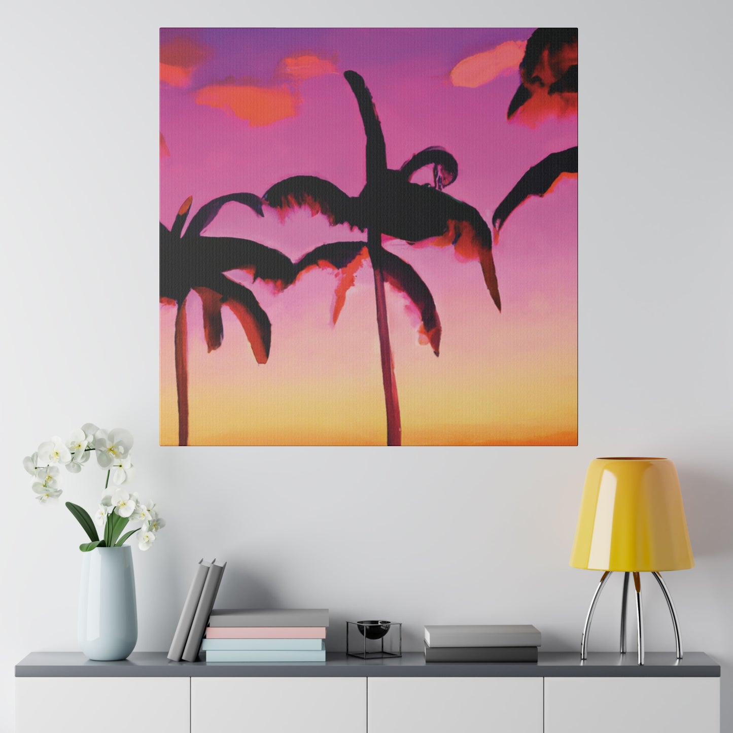 5426A - Miami Beach Sunset Painting Print | Miami | Beach | Sunset | Poster | Home Decor | Wall Art | Canvas