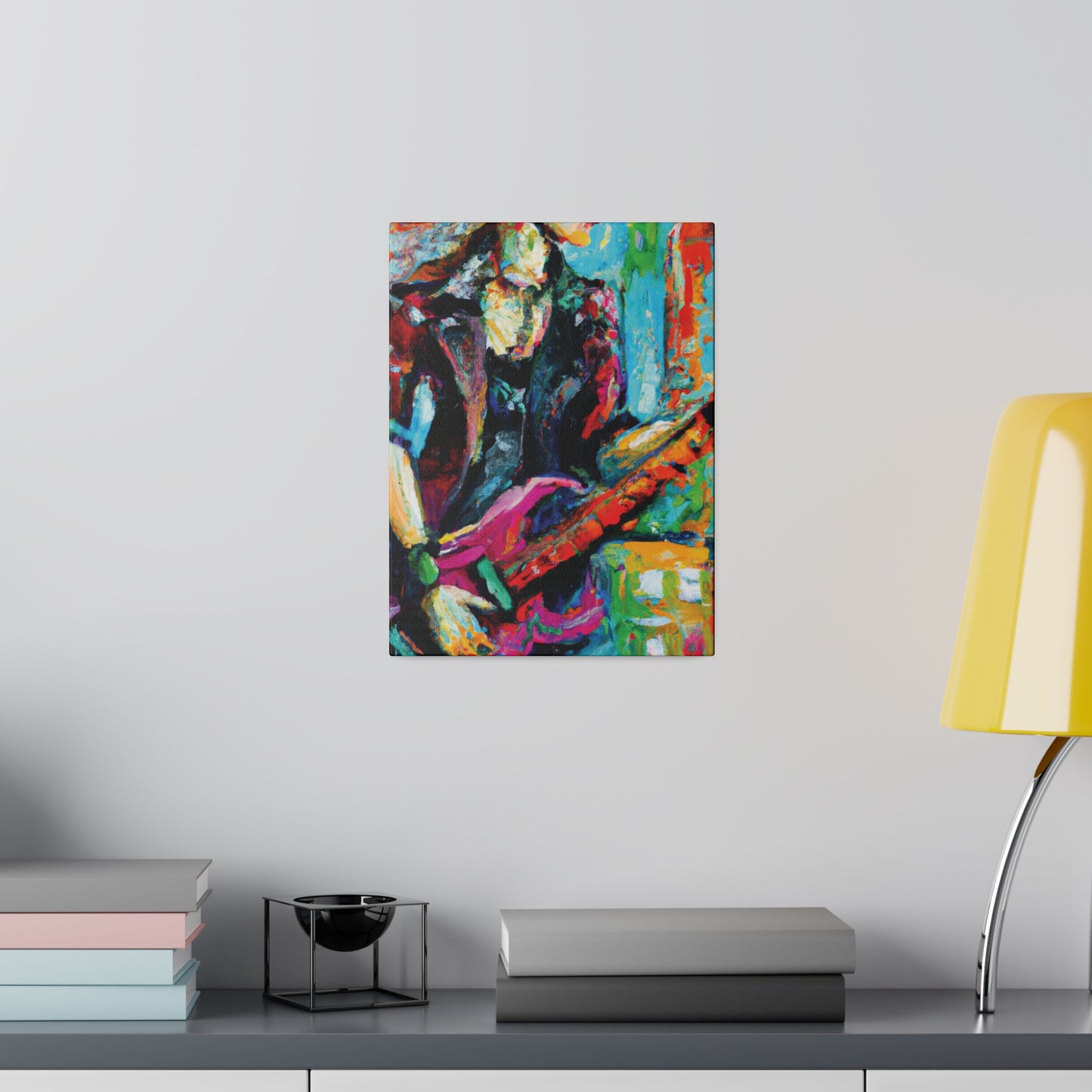 5003E - Rockstar Oil Painting Style Print | Poster | Home Decor | Wall Art | Music Art | Canvas