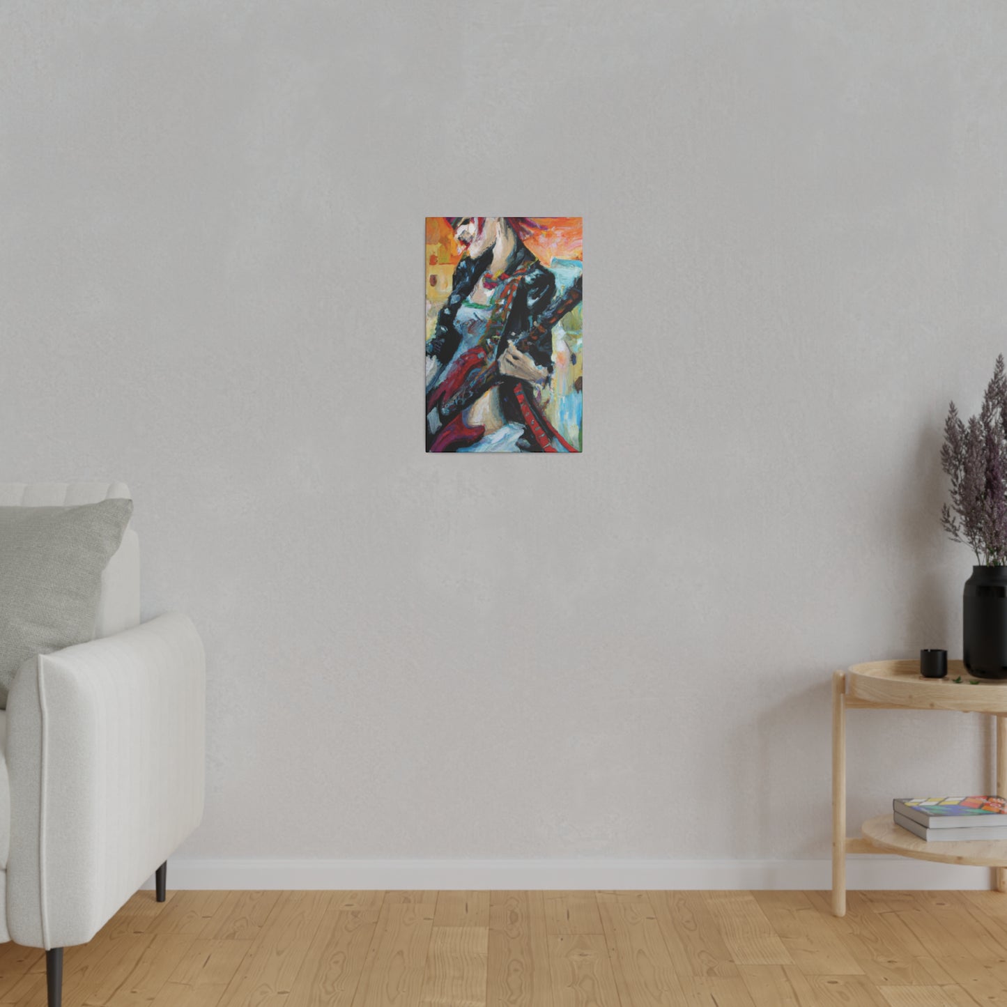 732X - Rockstar Oil Painting Style Print | Poster | Home Decor | Wall Art | Music Art | Canvas