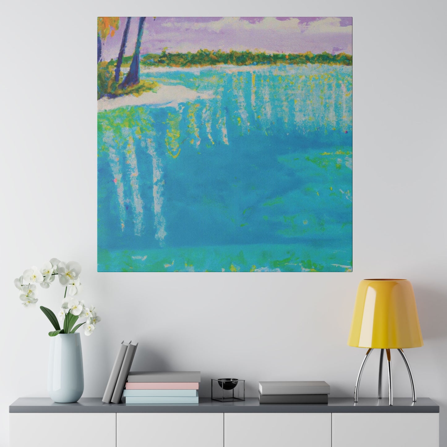 4568K - Bahamas Ocean Painting Print | Bahamas | Ocean | Beach | Poster | Home Decor | Wall Art | Canvas