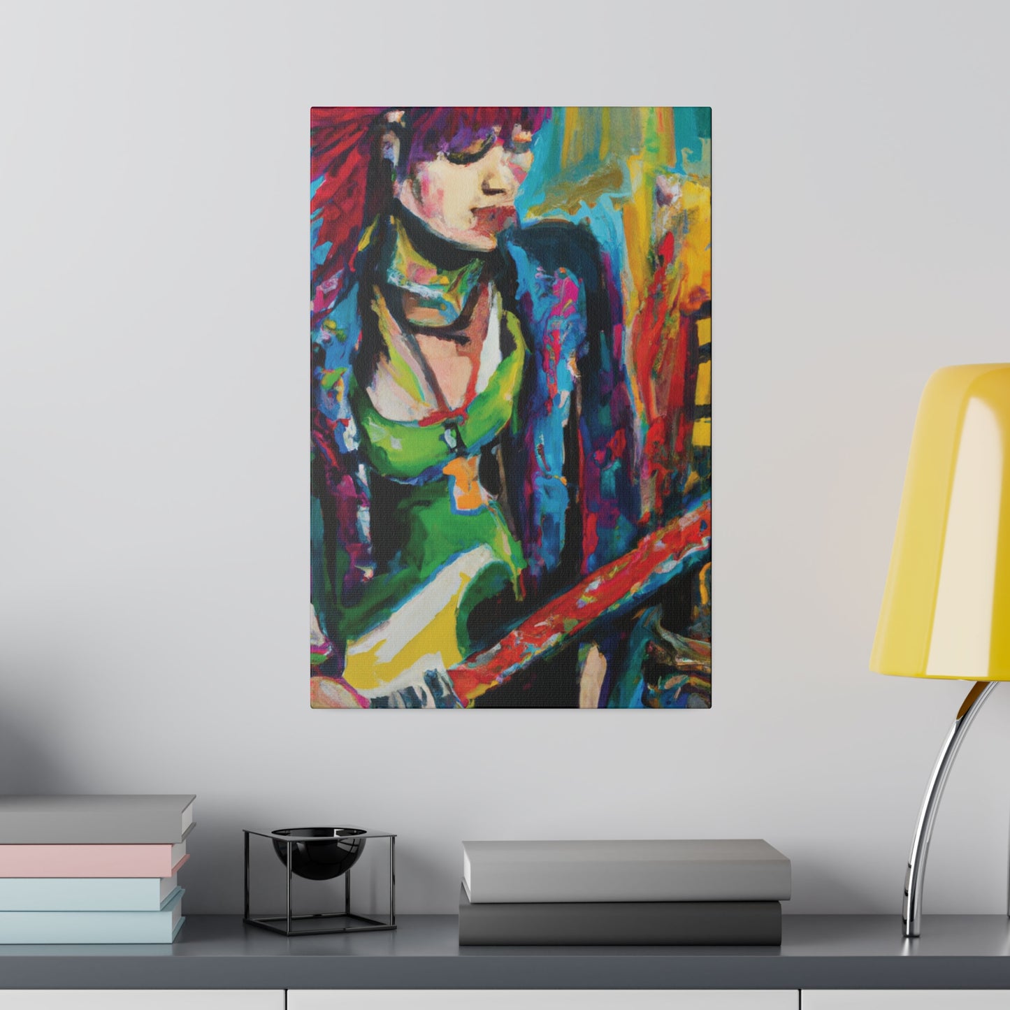 8561U - Rockstar Oil Painting Style Print | Poster | Home Decor | Wall Art | Music Art | Canvas