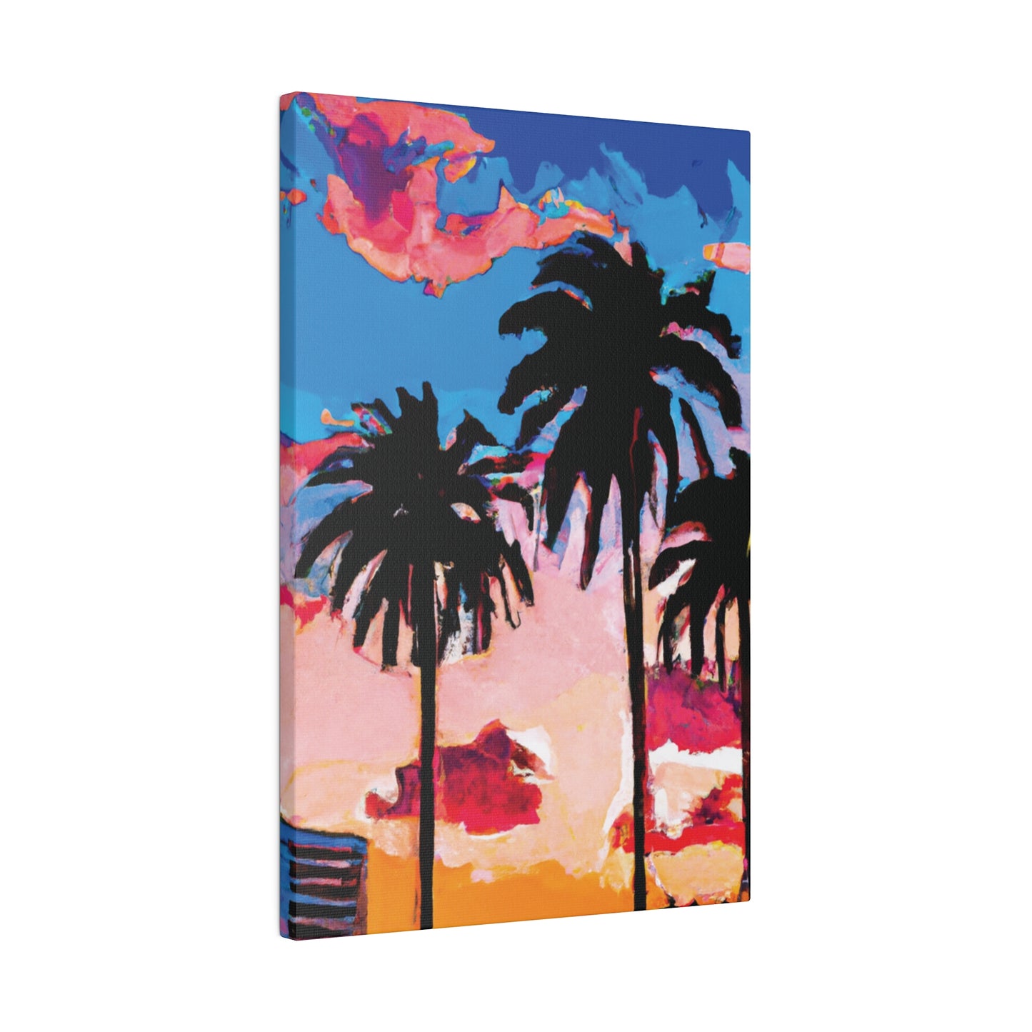 4347Z - Miami Beach Sunset Painting Print | Miami | Beach | Sunset | Poster | Home Decor | Wall Art | Canvas