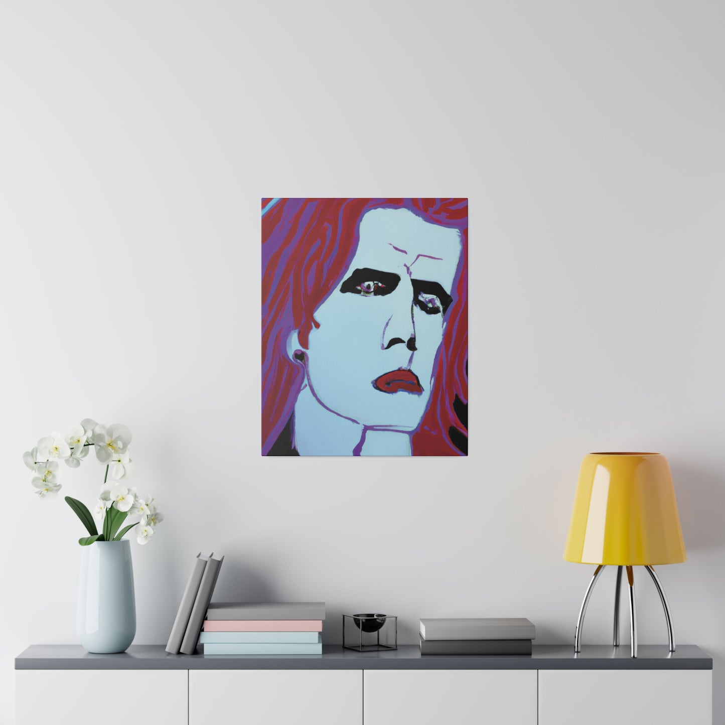 9068G - Rockstar Painting Print | Face | Abstract | Poster | Home Decor | Wall Art | Music Art | Canvas