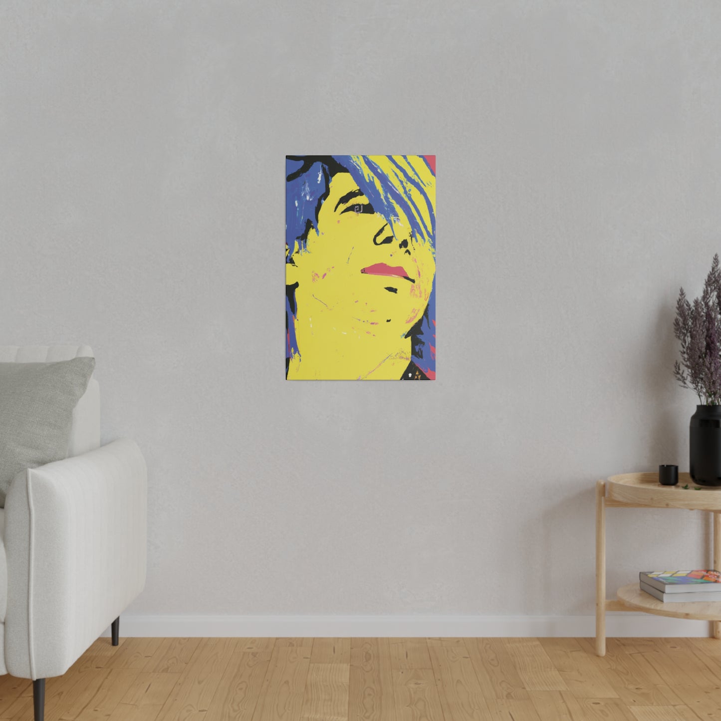 4894A - Rockstar Painting Print | Face | Abstract | Poster | Home Decor | Wall Art | Music Art | Canvas