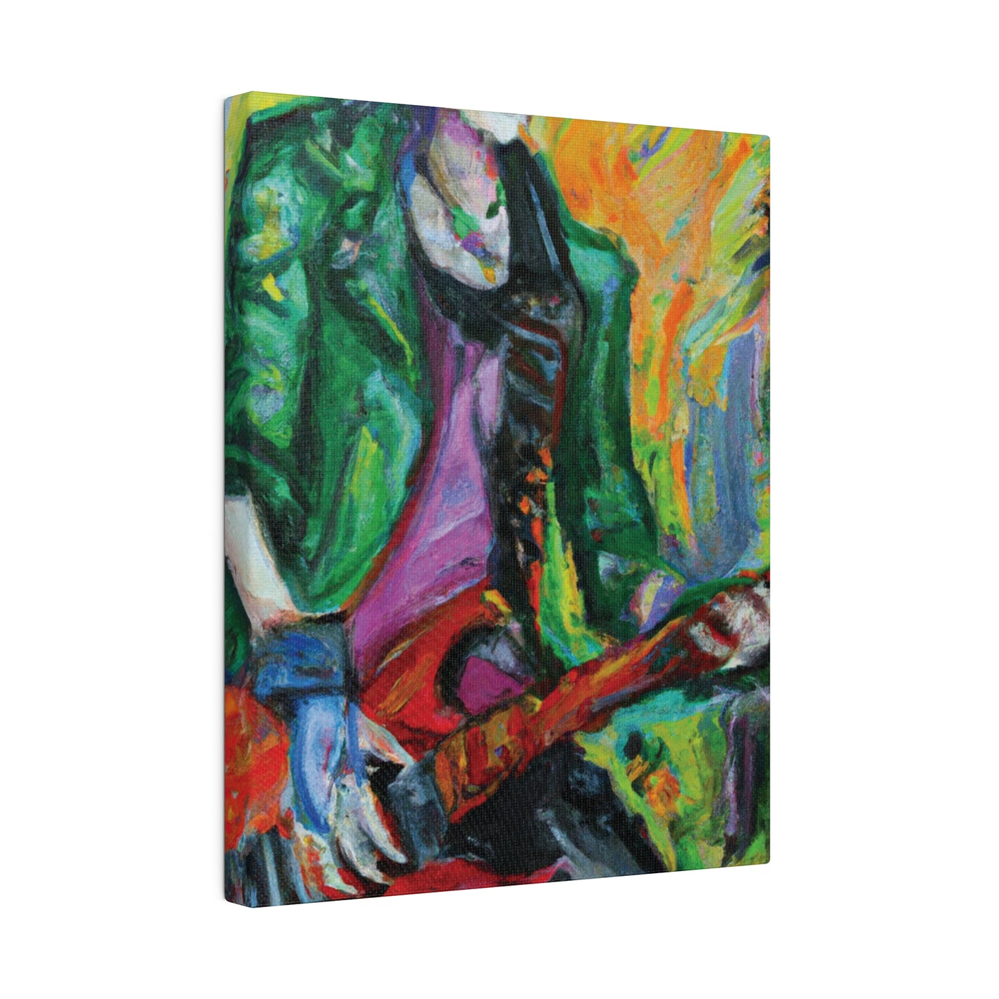 8272F - Rockstar Oil Painting Style Print | Poster | Home Decor | Wall Art | Music Art | Canvas