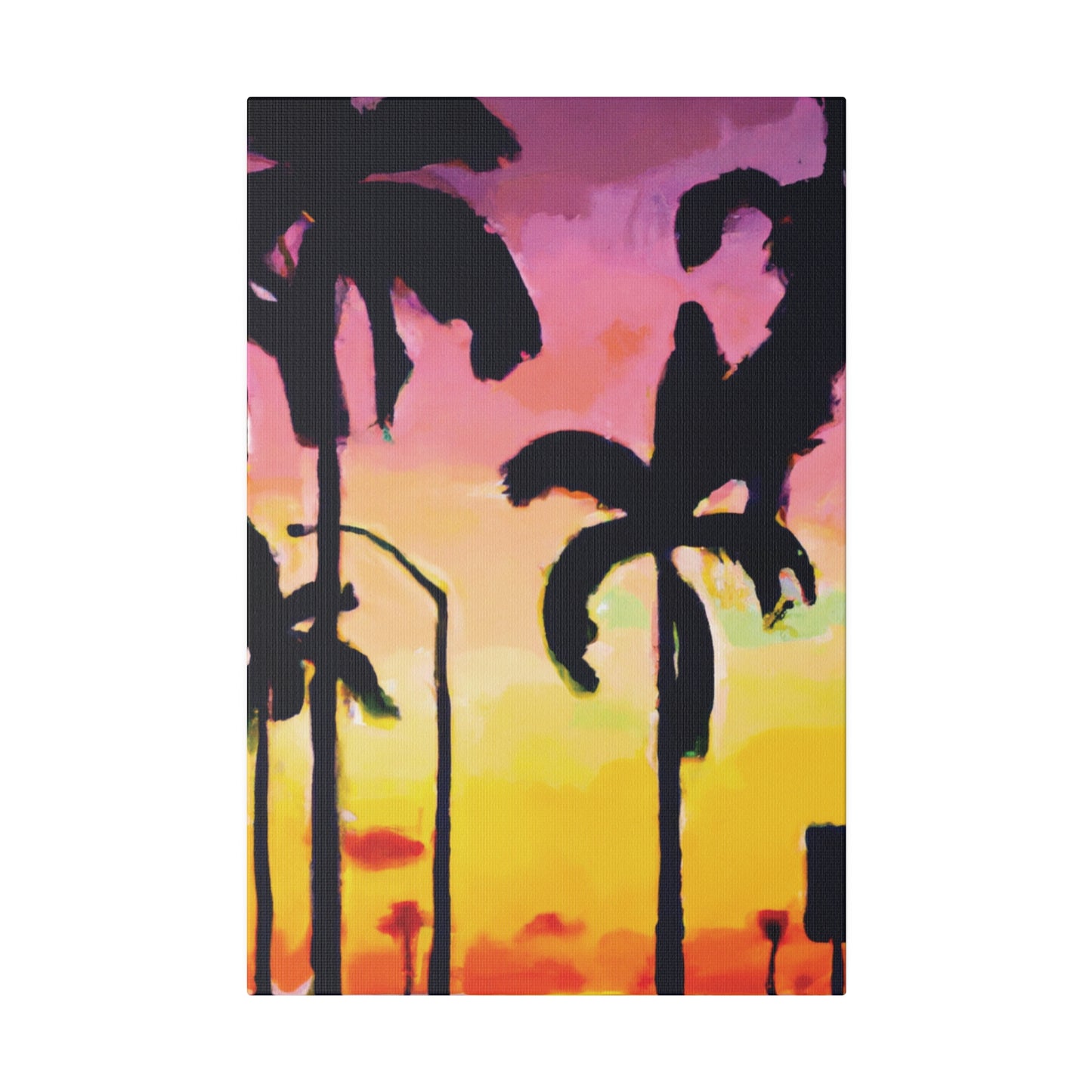 1792J - Miami Beach Sunset Painting Print | Miami | Beach | Sunset | Poster | Home Decor | Wall Art | Canvas