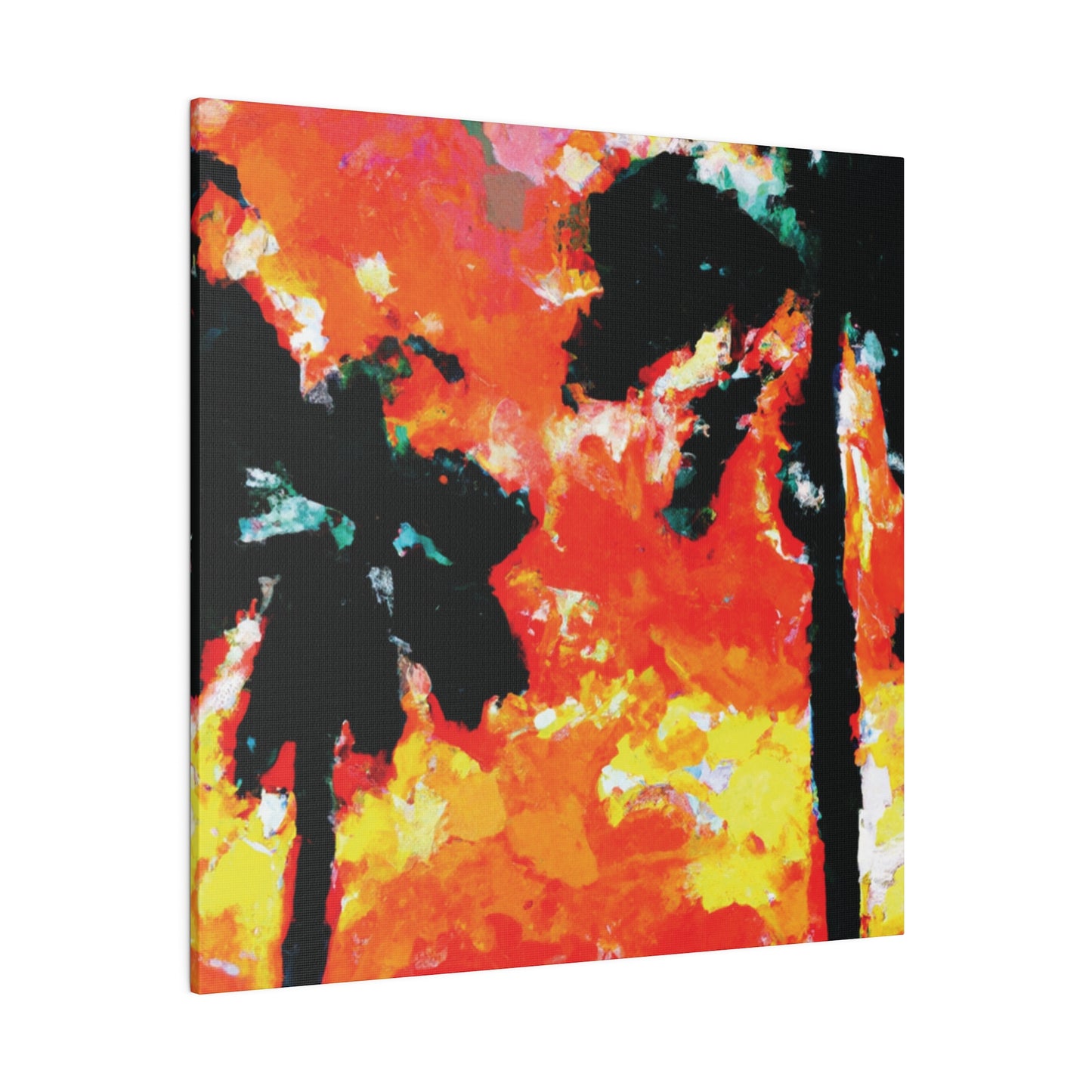 8653O - Miami Beach Sunset Painting Print | Miami | Beach | Sunset | Poster | Home Decor | Wall Art | Canvas