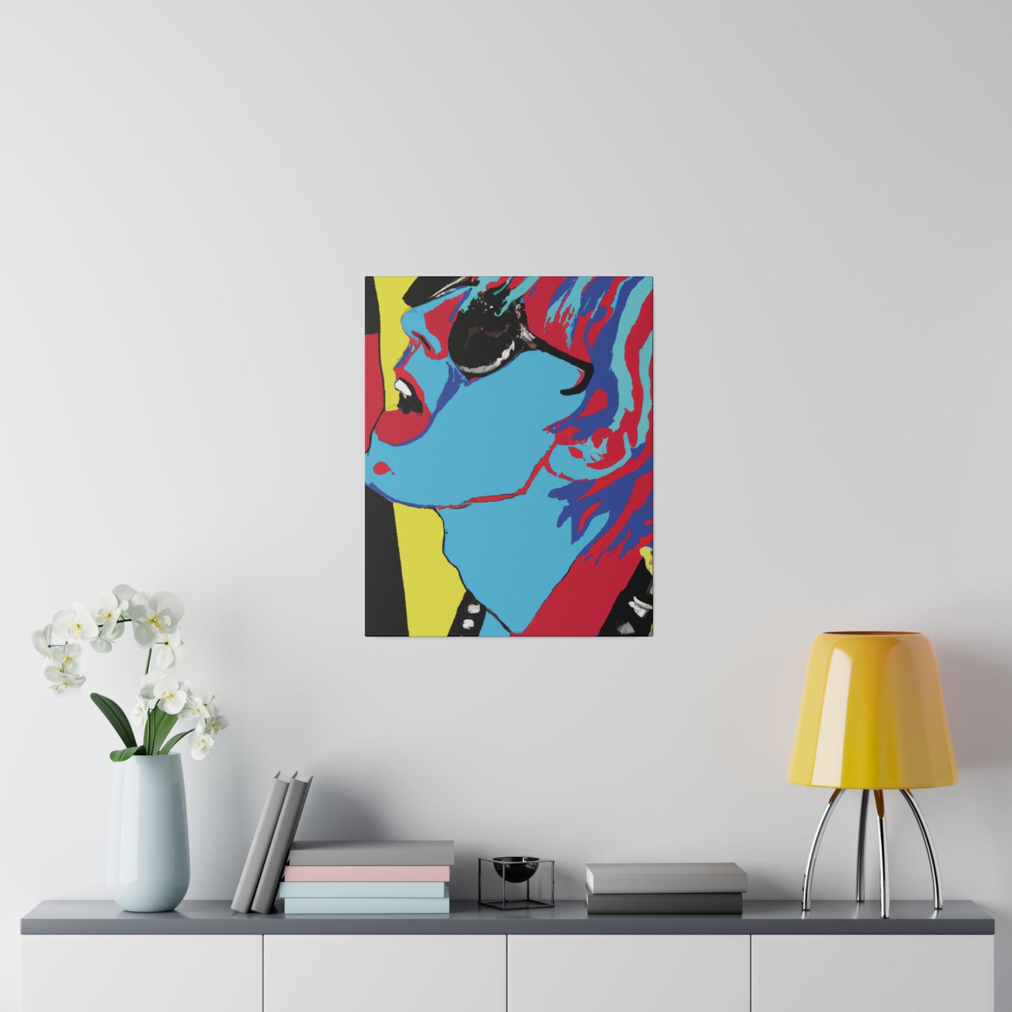 4238T - Rockstar Painting Print | Face | Abstract | Poster | Home Decor | Wall Art | Music Art | Canvas