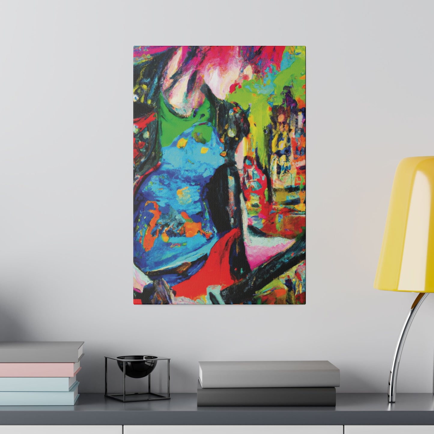 7372Z - Rockstar Oil Painting Style Print | Poster | Home Decor | Wall Art | Music Art | Canvas