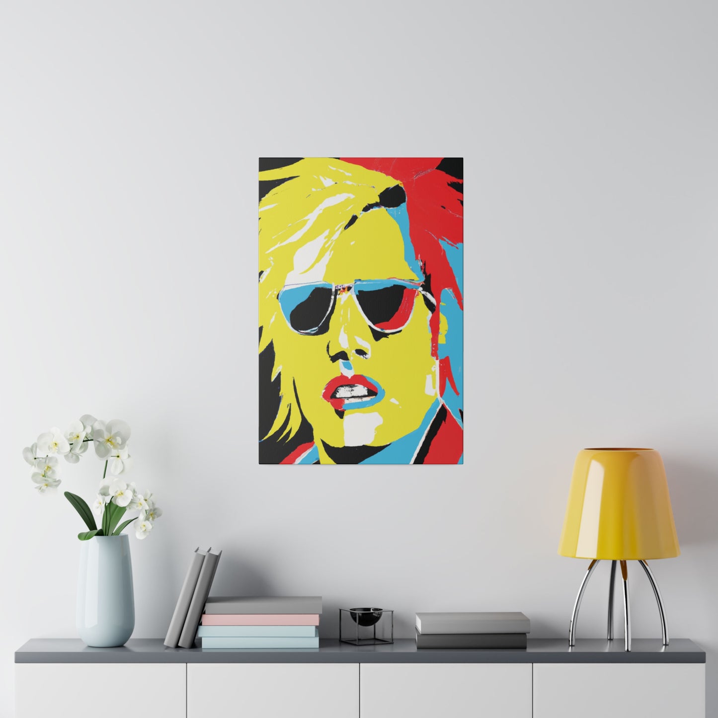 7436R - Rockstar Painting Print | Face | Abstract | Poster | Home Decor | Wall Art | Music Art | Canvas