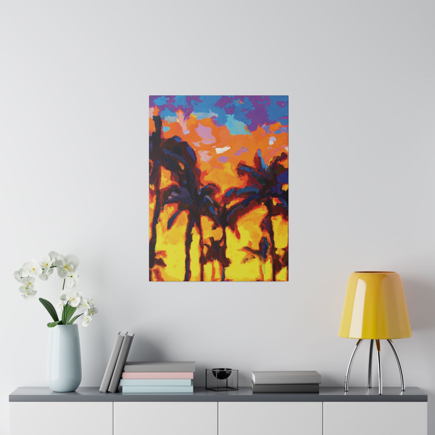 5533Y - Miami Beach Sunset Painting Print | Miami | Beach | Sunset | Poster | Home Decor | Wall Art | Canvas