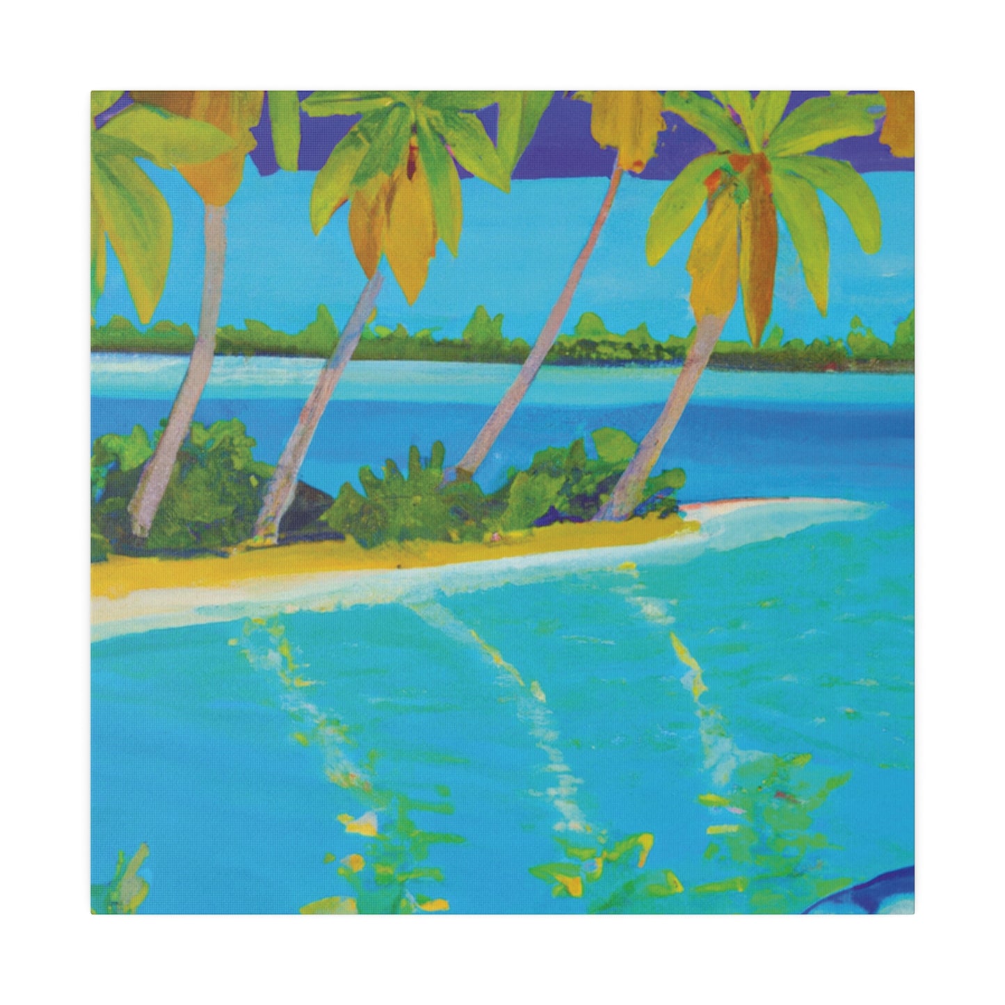 8347B - Bahamas Ocean Painting Print | Bahamas | Ocean | Beach | Poster | Home Decor | Wall Art | Canvas