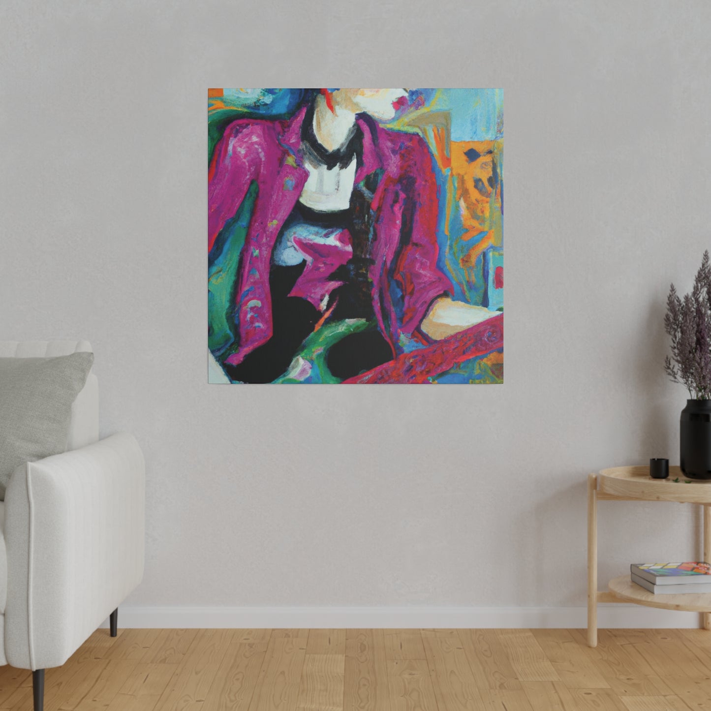 2711A - Rockstar Oil Painting Style Print | Poster | Home Decor | Wall Art | Music Art | Canvas