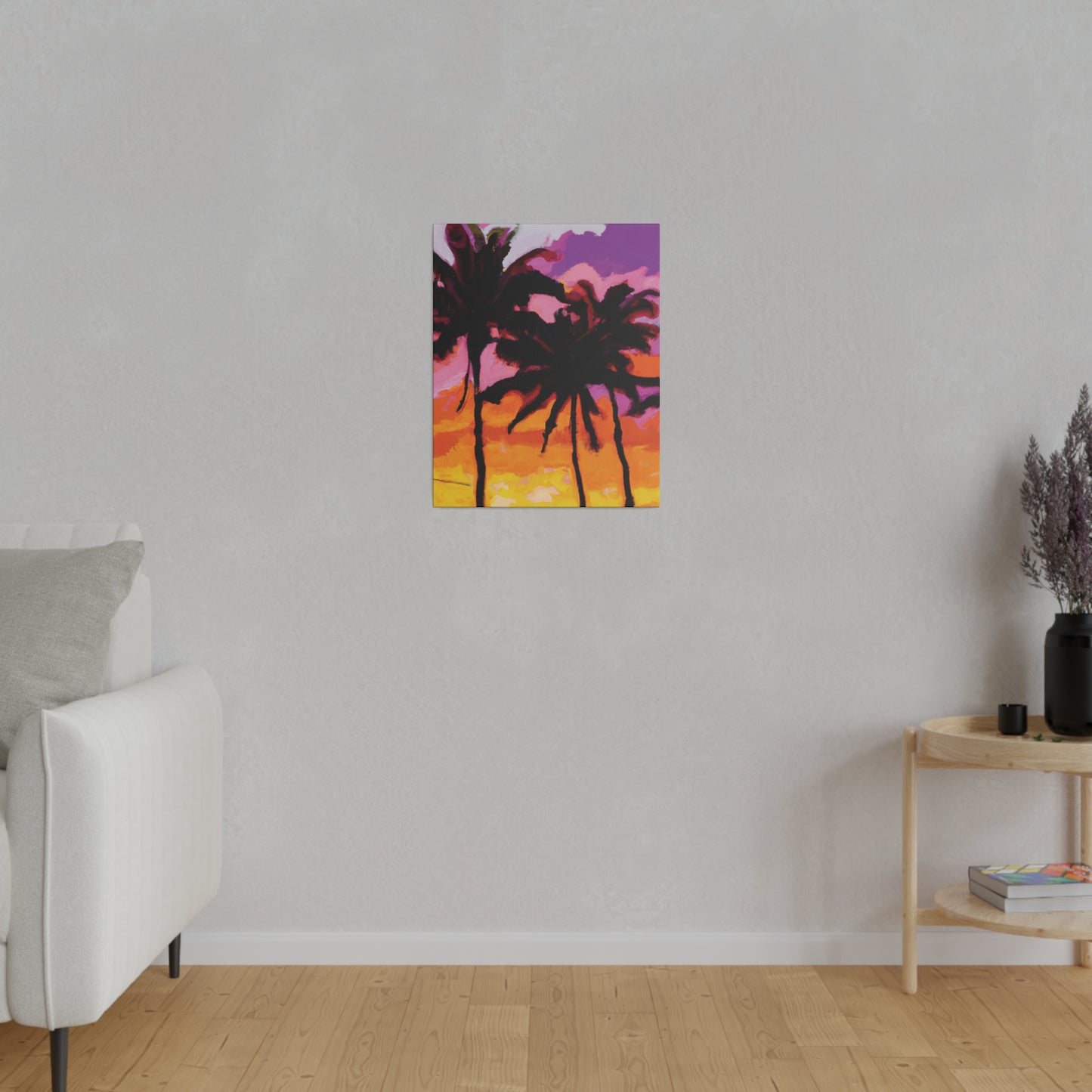 8367T - Miami Beach Sunset Painting Print | Miami | Beach | Sunset | Poster | Home Decor | Wall Art | Canvas