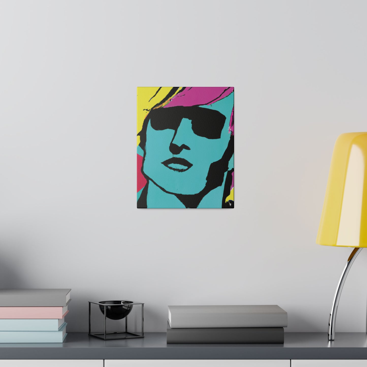 8753H - Rockstar Painting Print | Face | Abstract | Poster | Home Decor | Wall Art | Music Art | Canvas