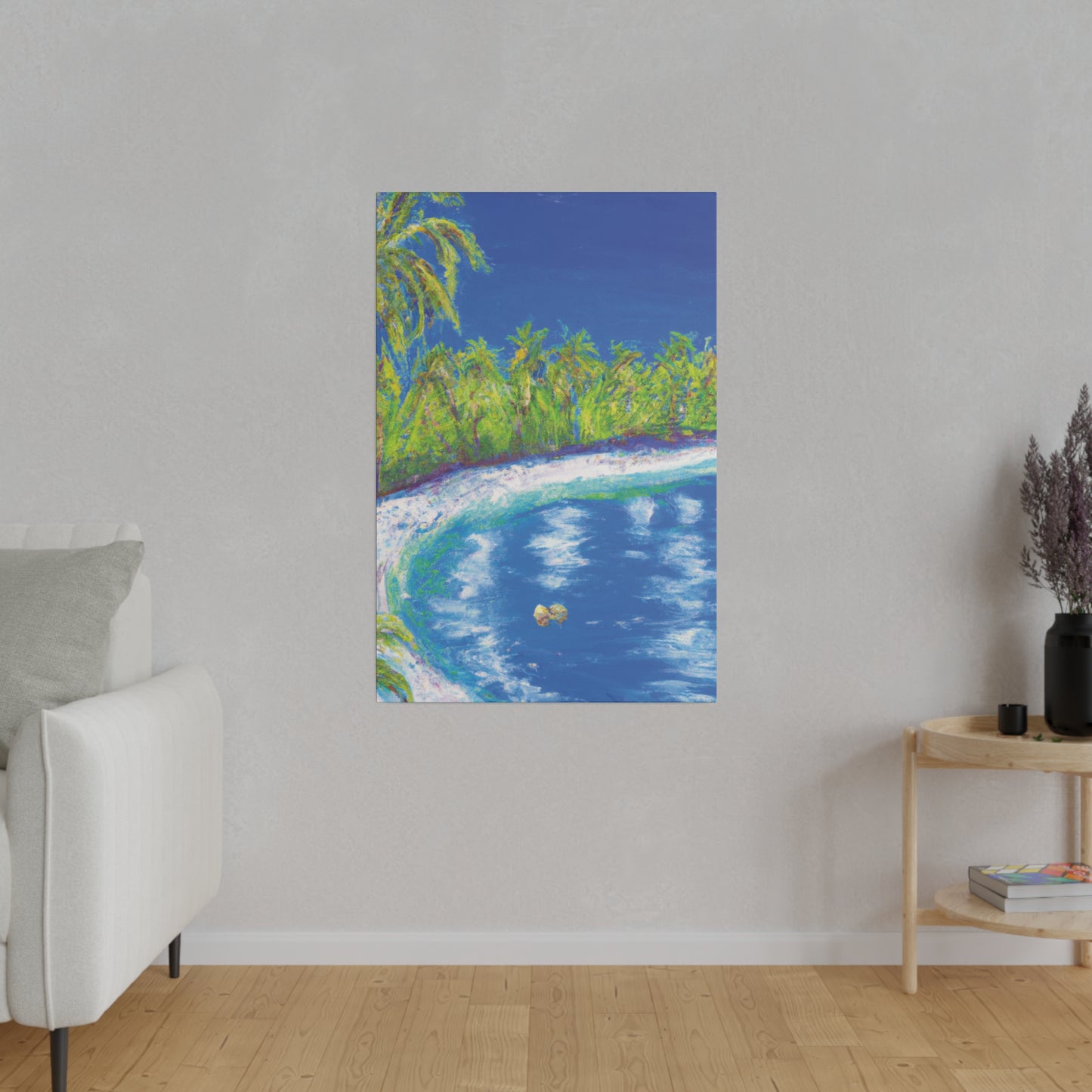 3798C - Bahamas Ocean Painting Print | Bahamas | Ocean | Beach | Poster | Home Decor | Wall Art | Canvas