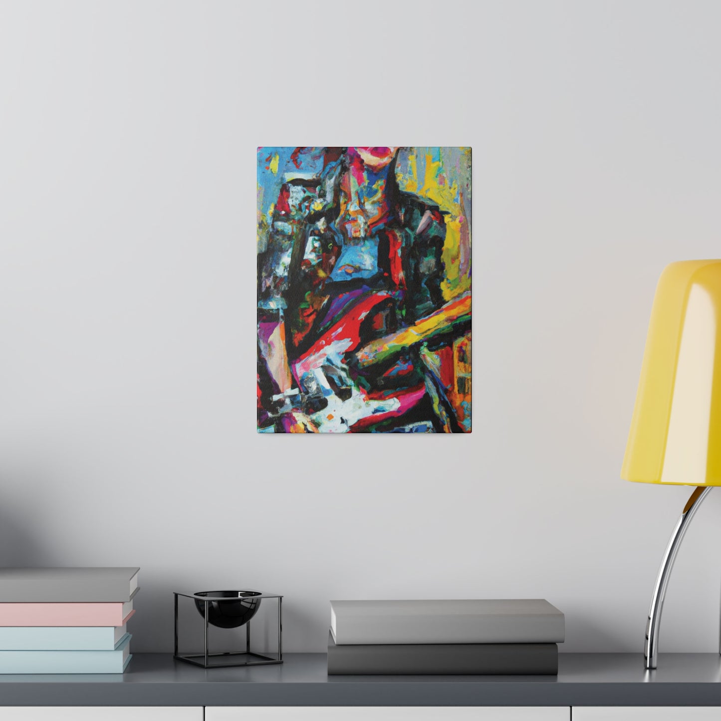 9010O - Rockstar Oil Painting Style Print | Poster | Home Decor | Wall Art | Music Art | Canvas