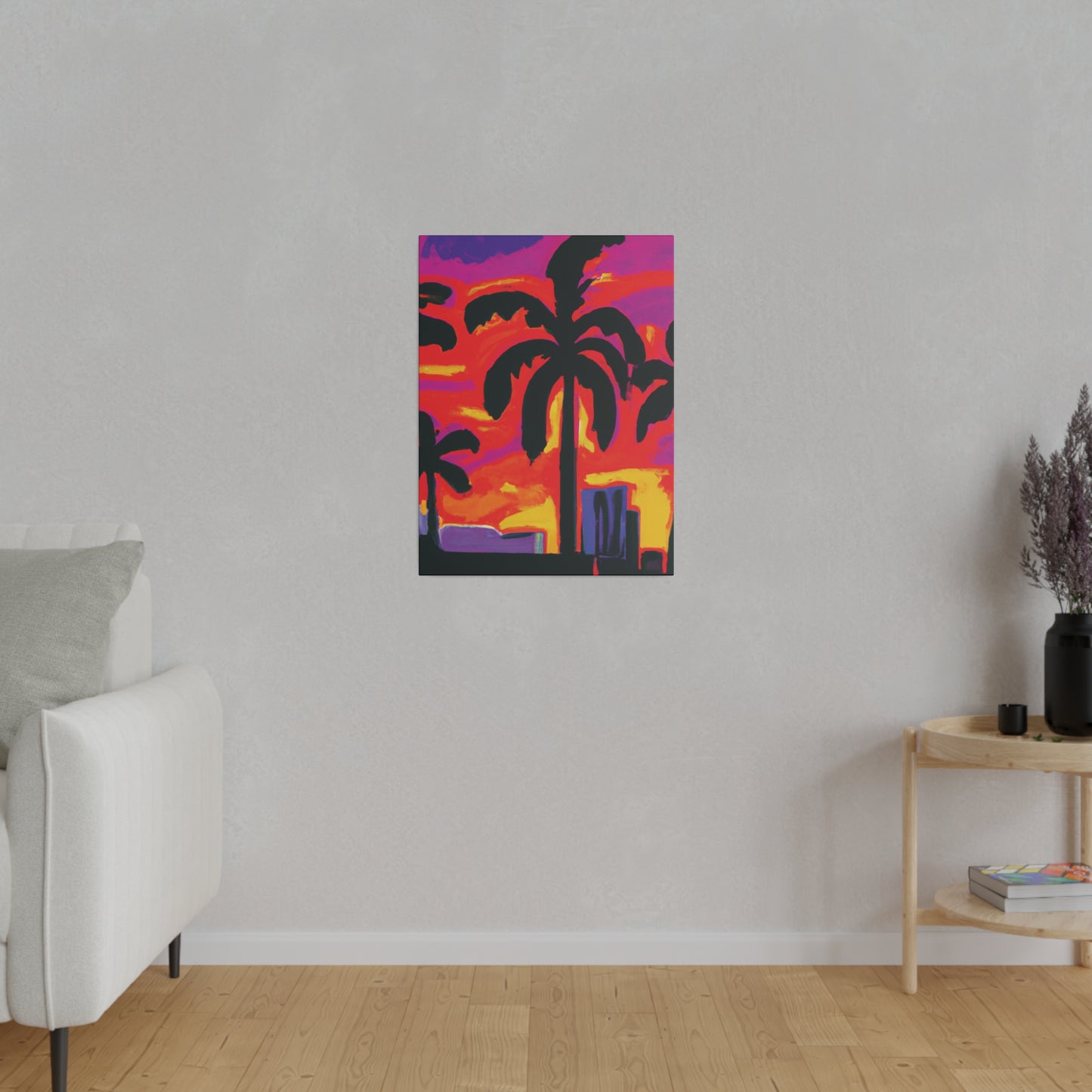 4066V - Miami Beach Sunset Painting Print | Miami | Beach | Sunset | Poster | Home Decor | Wall Art | Canvas