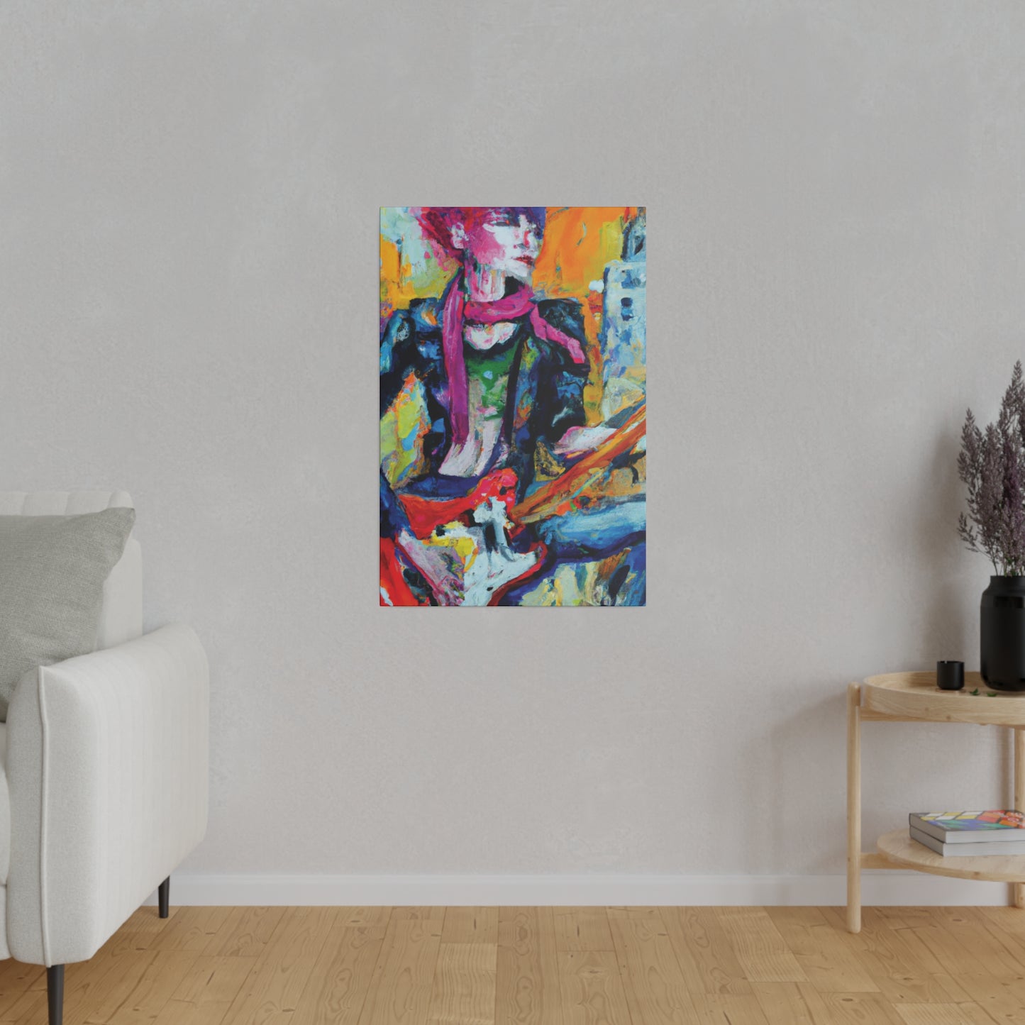 2736R - Rockstar Oil Painting Style Print | Poster | Home Decor | Wall Art | Music Art | Canvas