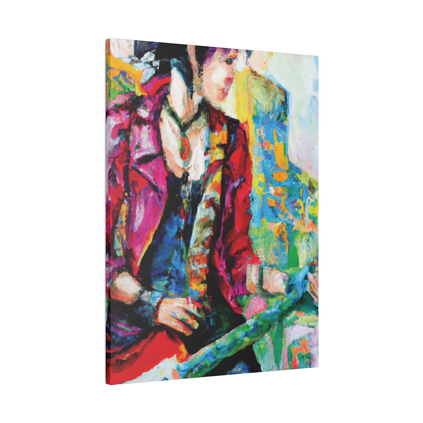 7234K - Rockstar Oil Painting Style Print | Poster | Home Decor | Wall Art | Music Art | Canvas