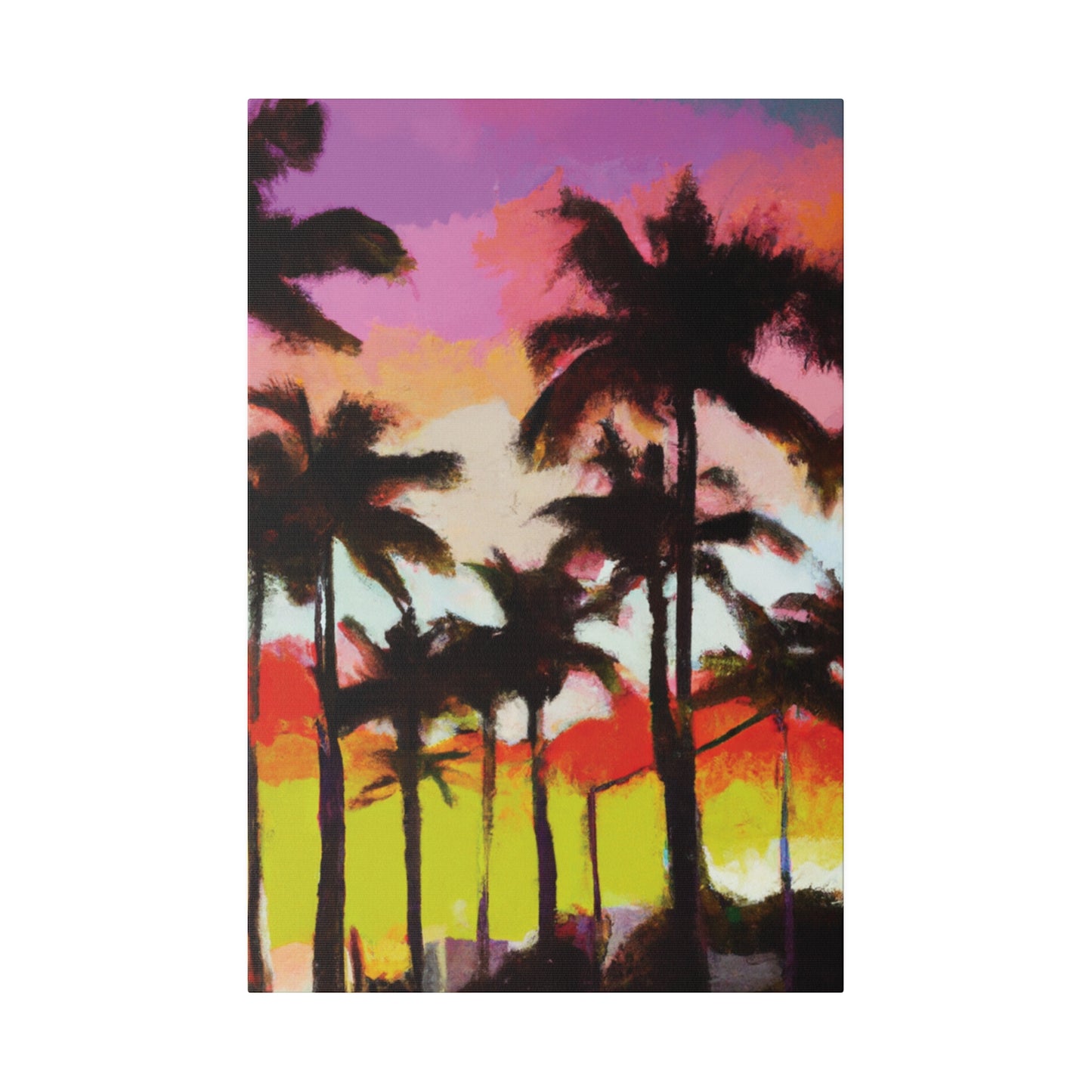 2187U - Miami Beach Sunset Painting Print | Miami | Beach | Sunset | Poster | Home Decor | Wall Art | Canvas