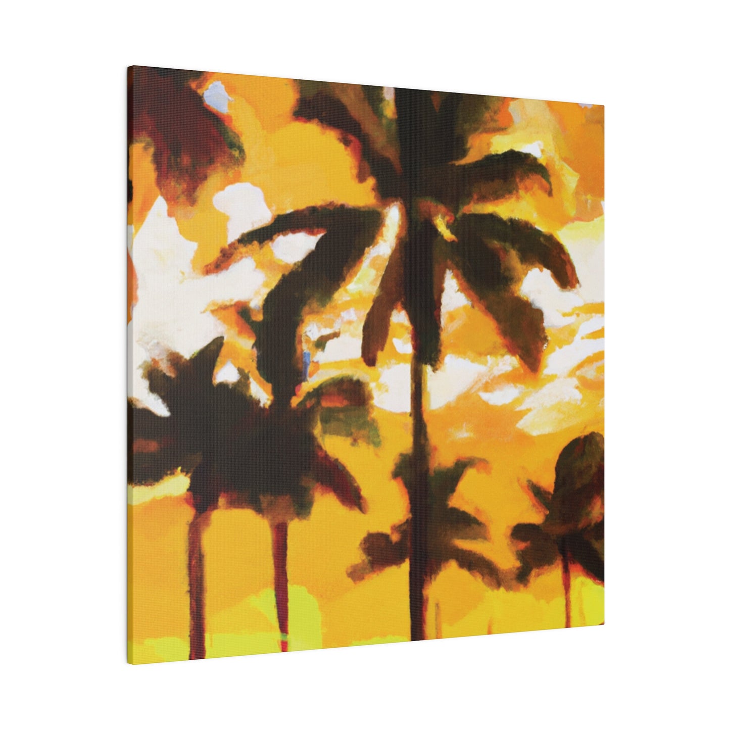 3197H - Miami Beach Sunset Painting Print | Miami | Beach | Sunset | Poster | Home Decor | Wall Art | Canvas