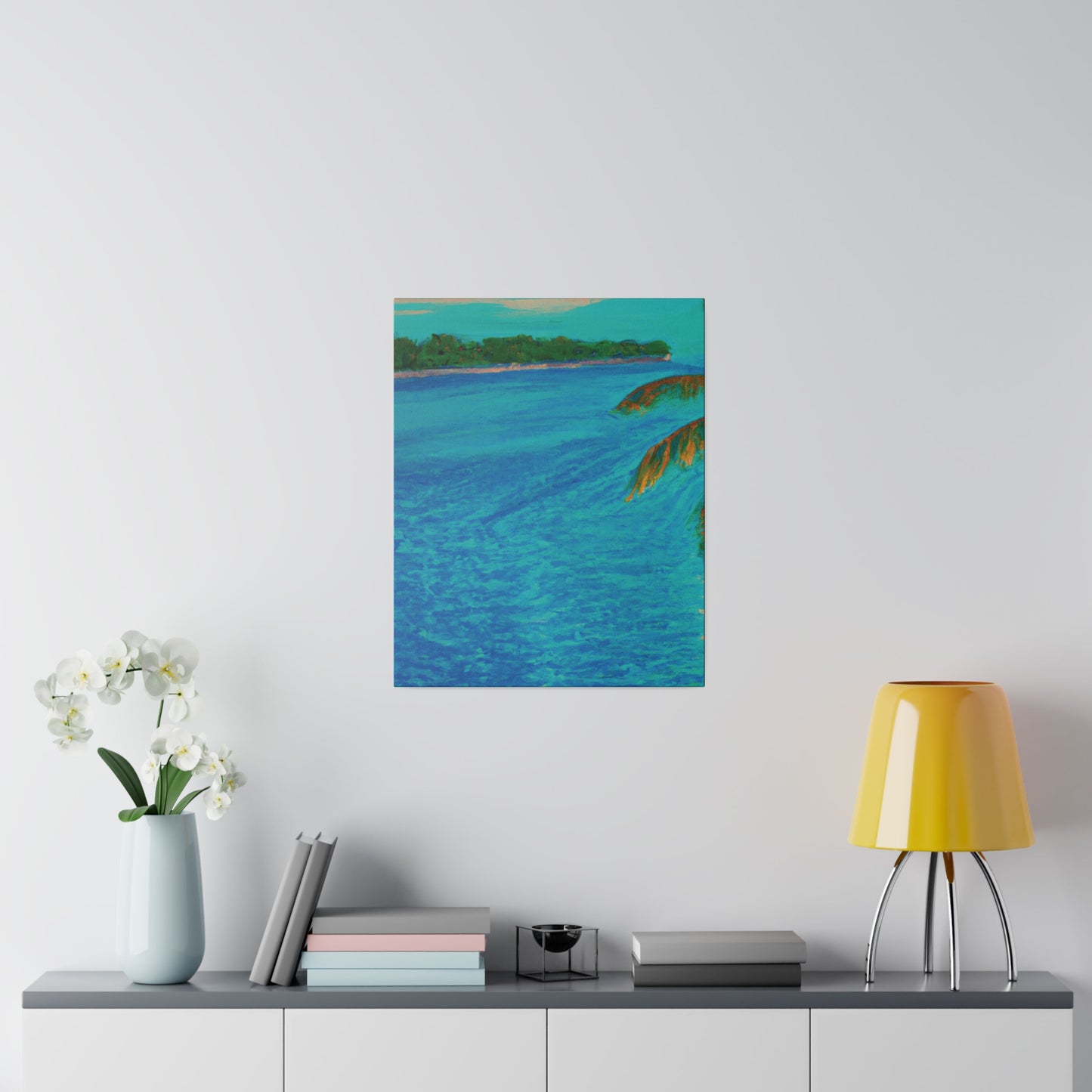 3303Q - Bahamas Ocean Painting Print | Bahamas | Ocean | Beach | Poster | Home Decor | Wall Art | Canvas