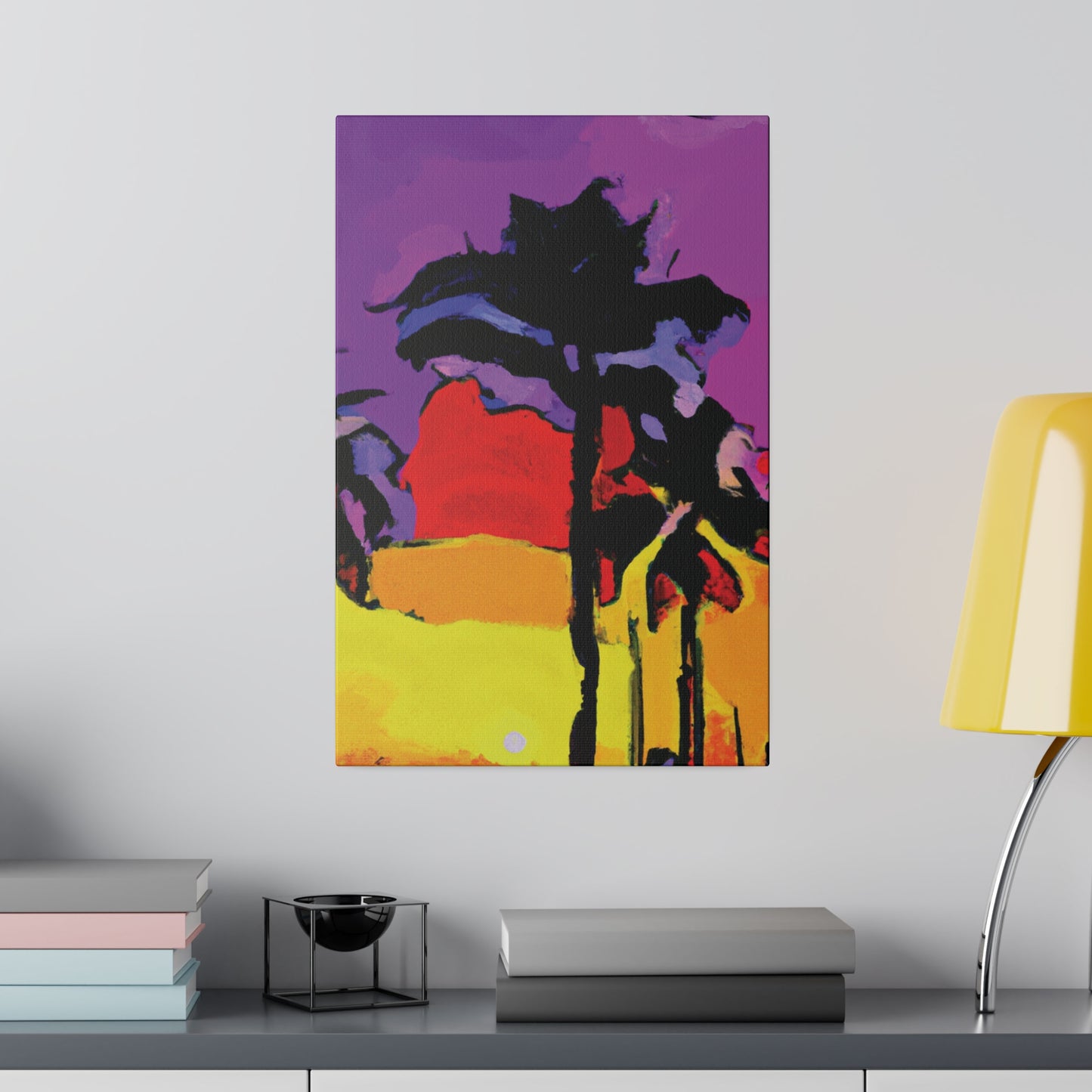 4854H - Miami Beach Sunset Painting Print | Miami | Beach | Sunset | Poster | Home Decor | Wall Art | Canvas