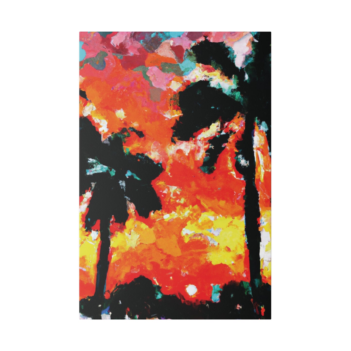 8653O - Miami Beach Sunset Painting Print | Miami | Beach | Sunset | Poster | Home Decor | Wall Art | Canvas