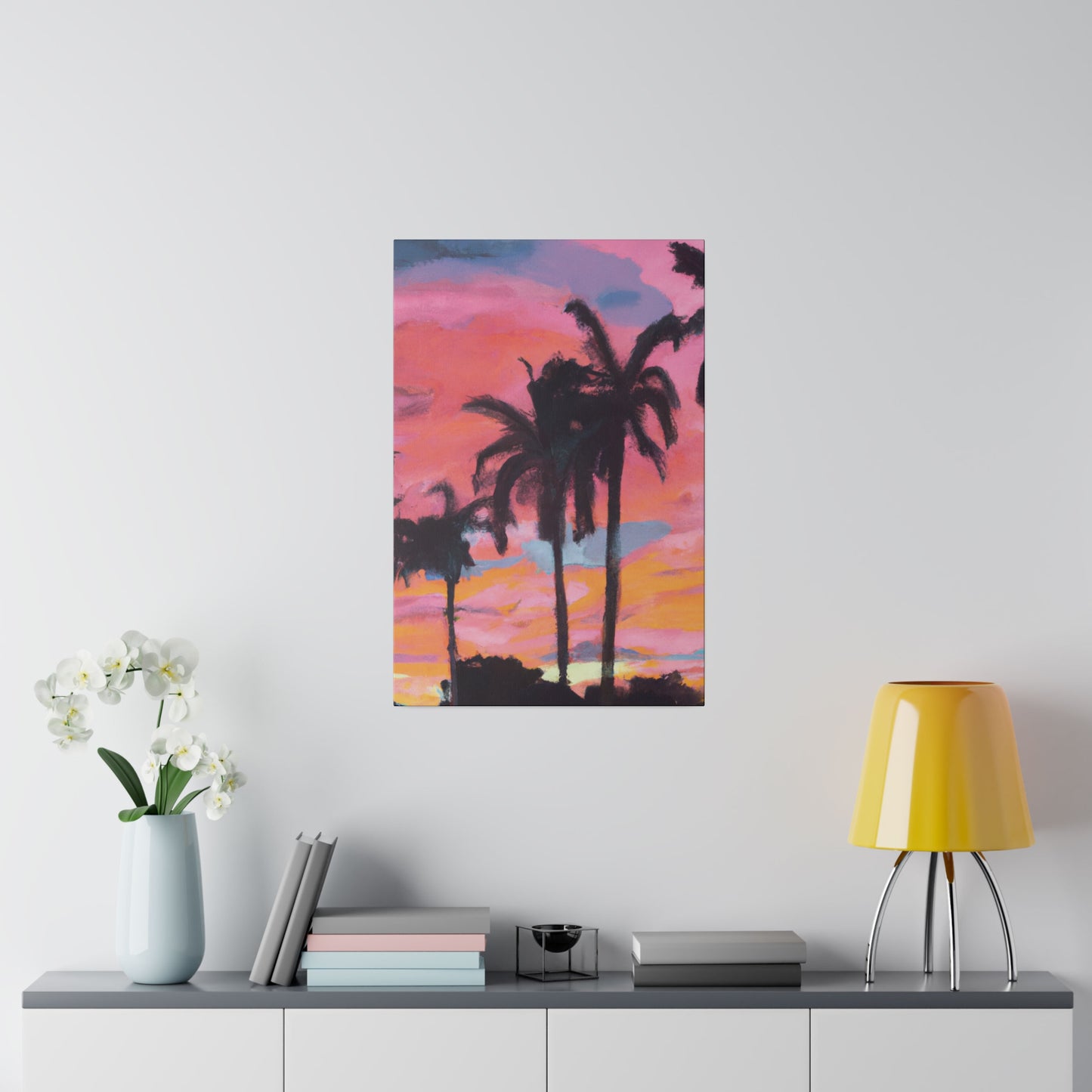 6349G - Miami Beach Sunset Painting Print | Miami | Beach | Sunset | Poster | Home Decor | Wall Art | Canvas