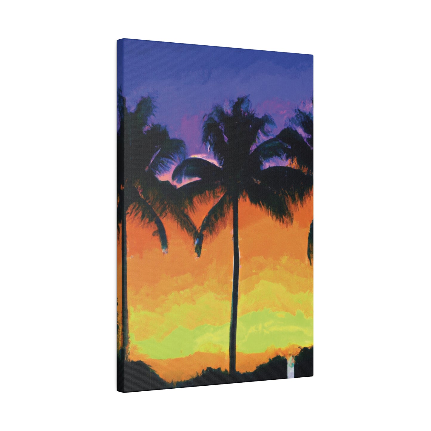 6354V - Miami Beach Sunset Painting Print | Miami | Beach | Sunset | Poster | Home Decor | Wall Art | Canvas