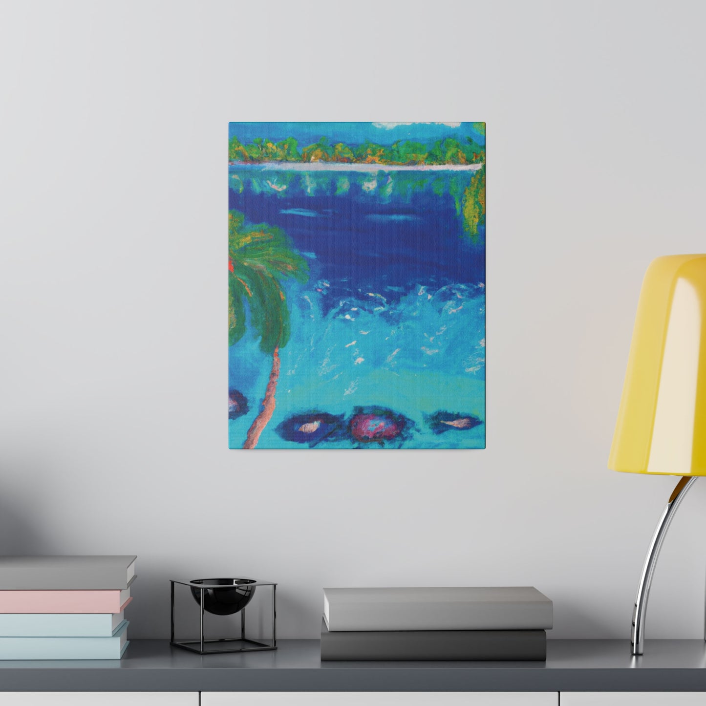 9850E - Bahamas Ocean Painting Print | Bahamas | Ocean | Beach | Poster | Home Decor | Wall Art | Canvas