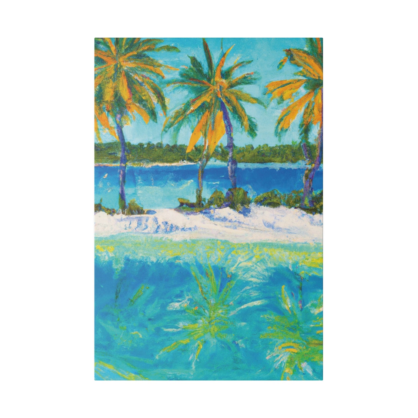 2367X - Bahamas Ocean Painting Print | Bahamas | Ocean | Beach | Poster | Home Decor | Wall Art | Canvas