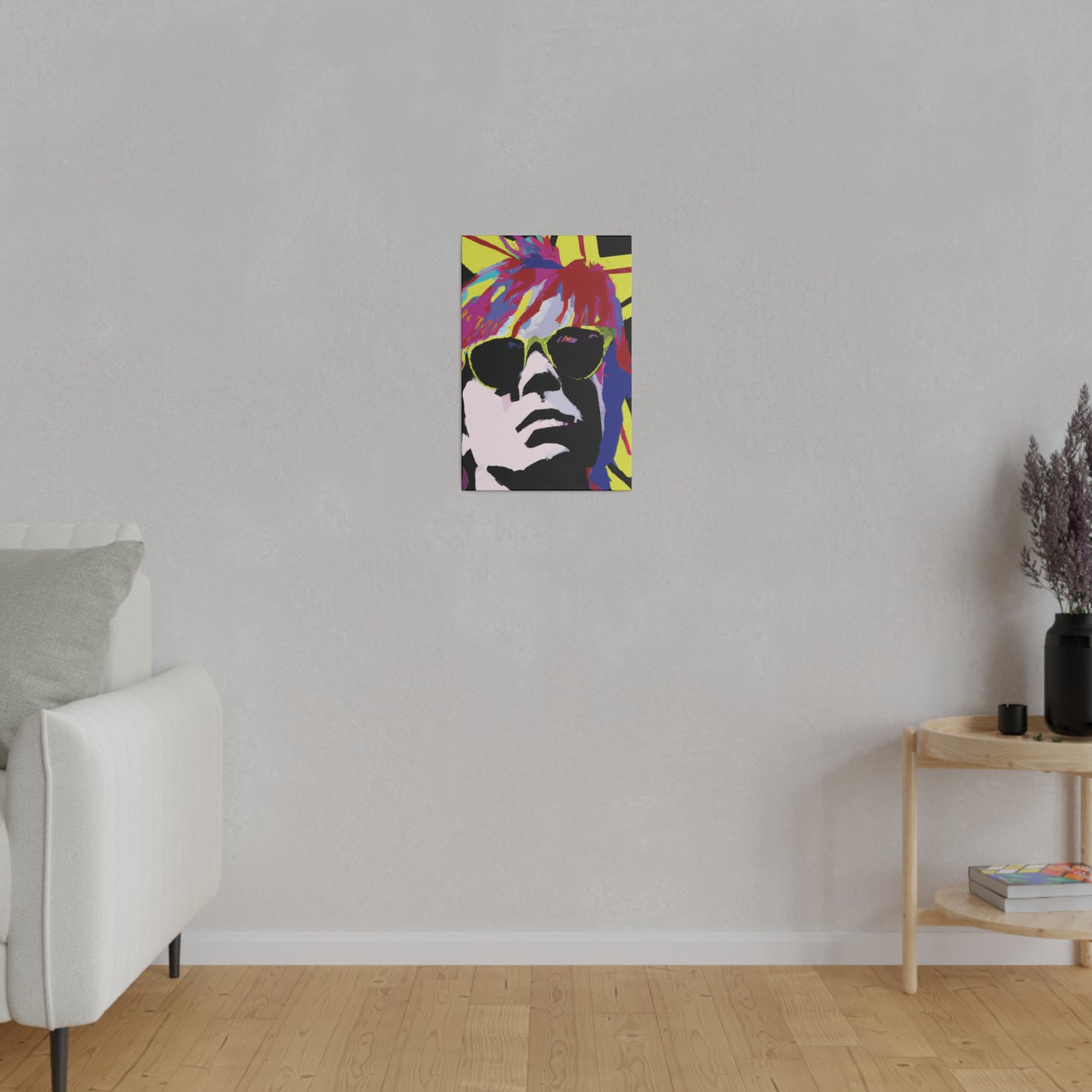 2184J - Rockstar Painting Print | Face | Abstract | Poster | Home Decor | Wall Art | Music Art | Canvas